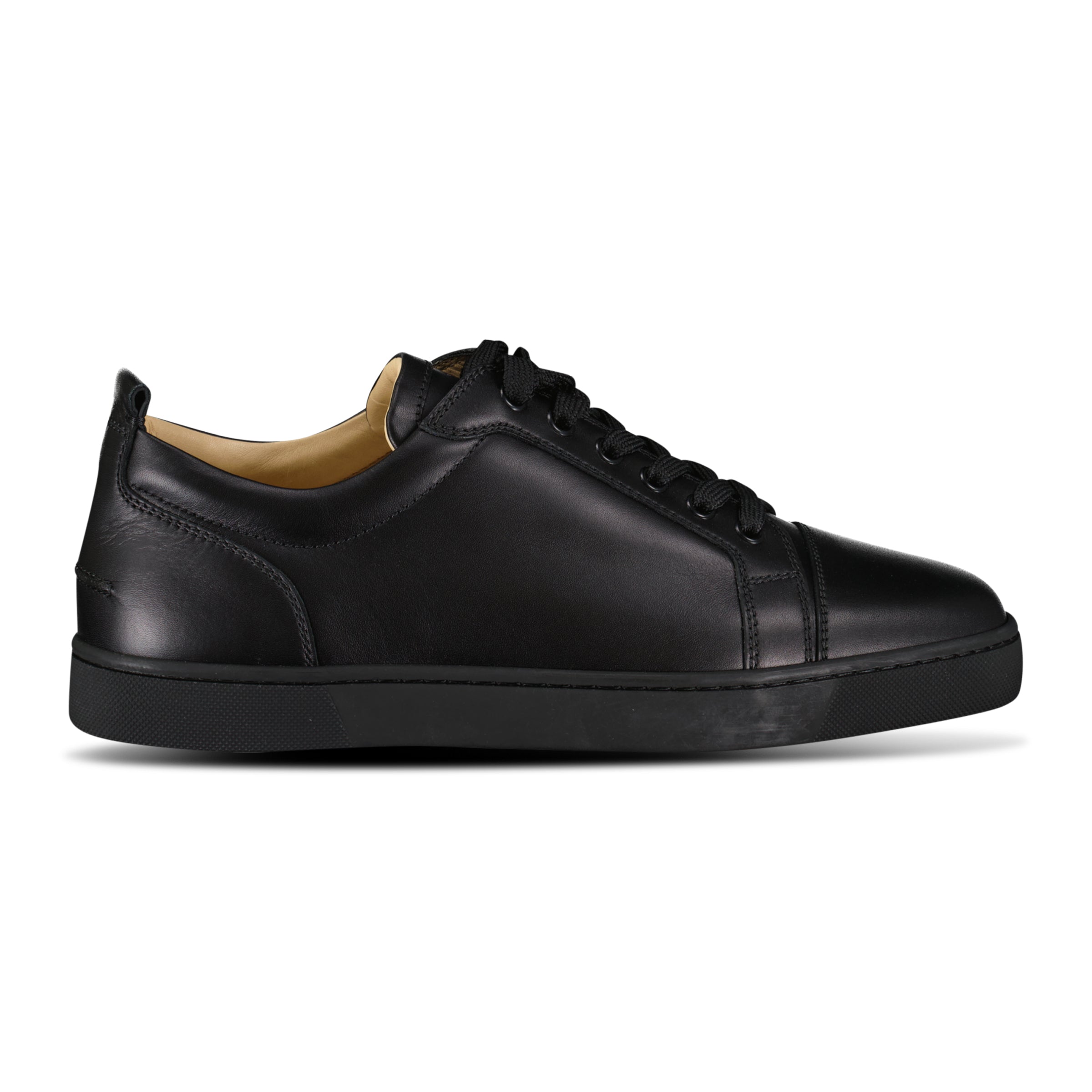 CHRISTIAN LOUBOUTIN BLACK JUNIOR TRAINER - UK 7 (NEW) - Affluent ArchivesUsed HIGH END DESIGNER CLOTHING