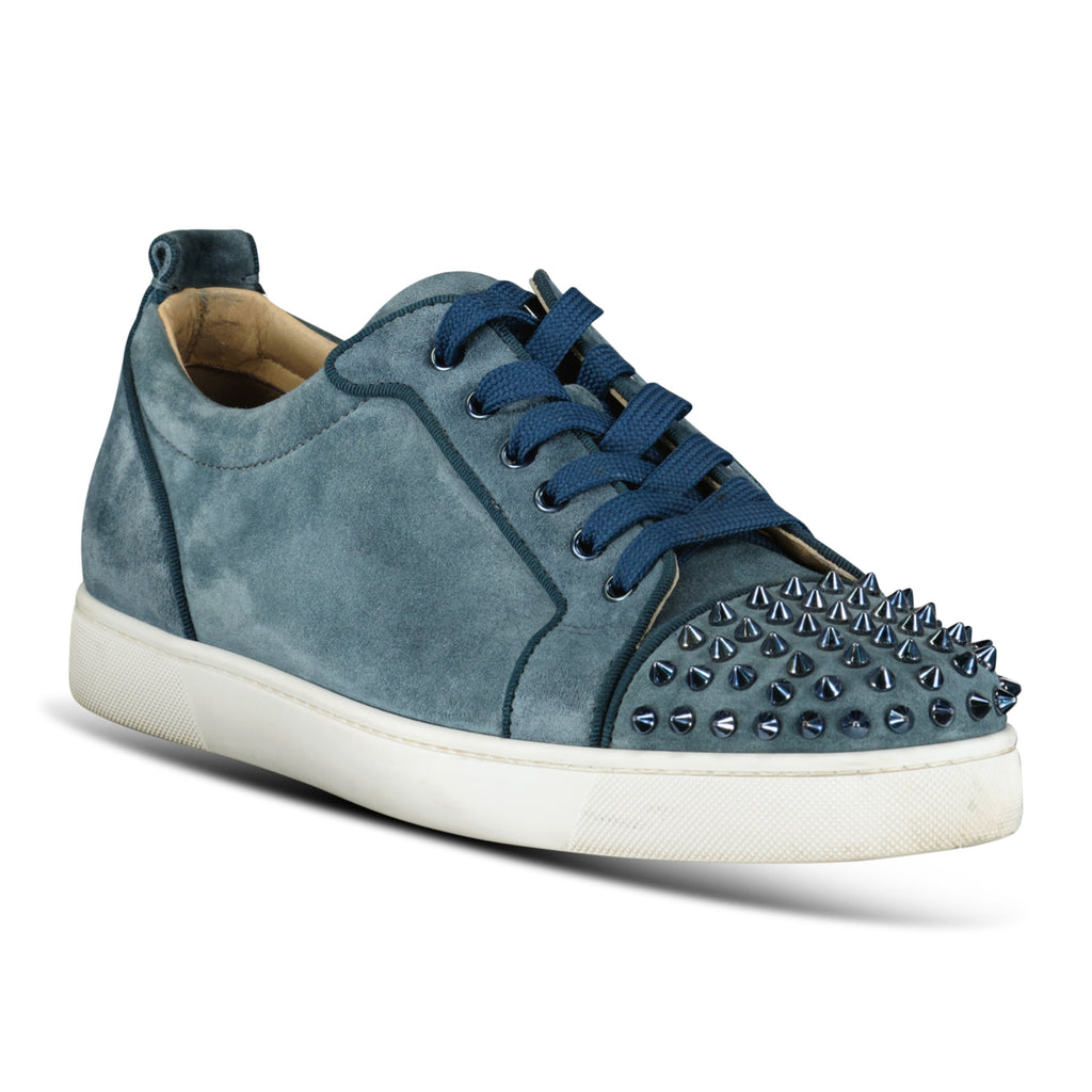 CHRISTIAN LOUBOUTIN LIGHT BLUE SUEDE TRAINER - UK 10 (44) - Affluent ArchivesUsed HIGH END DESIGNER CLOTHING