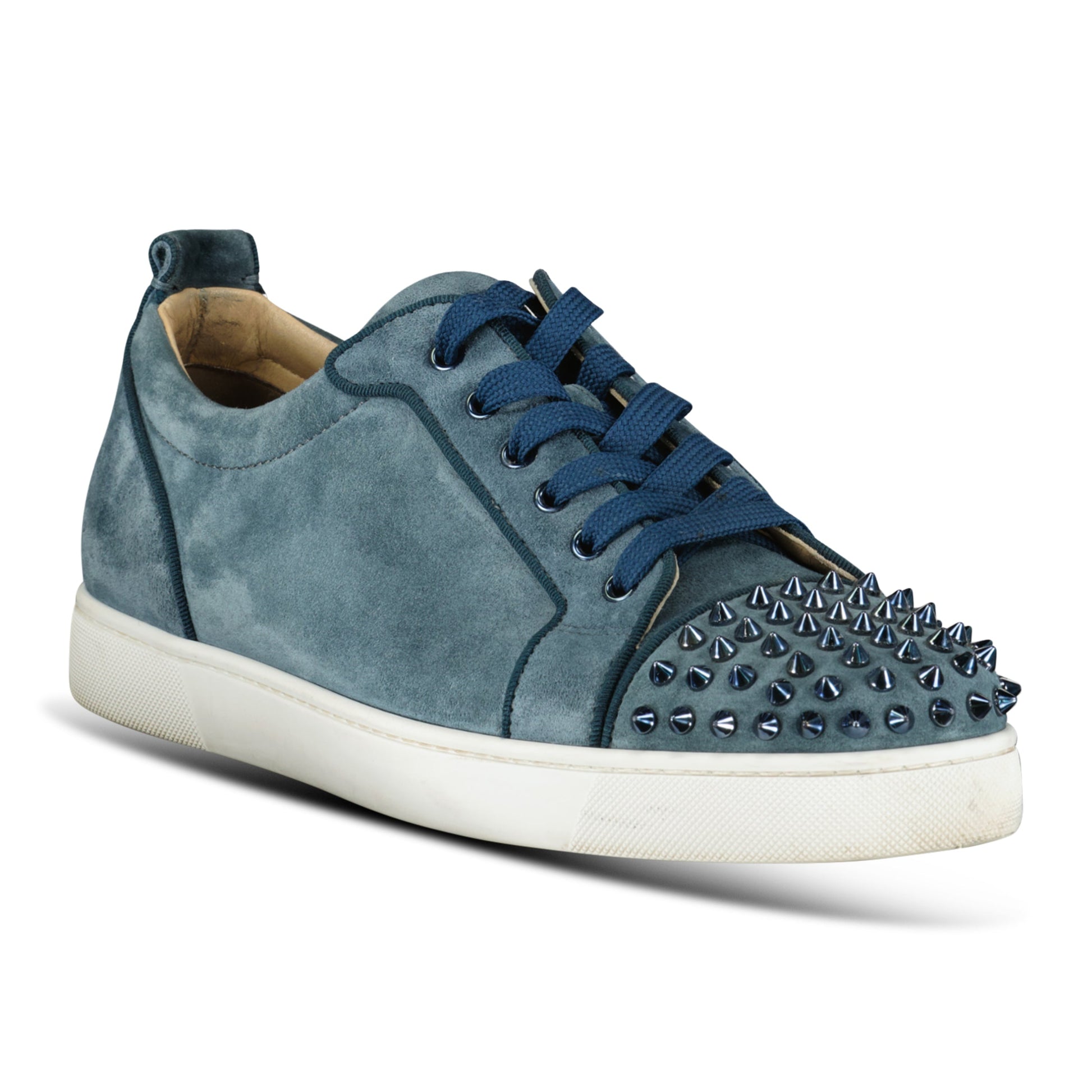CHRISTIAN LOUBOUTIN LIGHT BLUE SUEDE TRAINER - UK 10 (44) - Affluent ArchivesUsed HIGH END DESIGNER CLOTHING