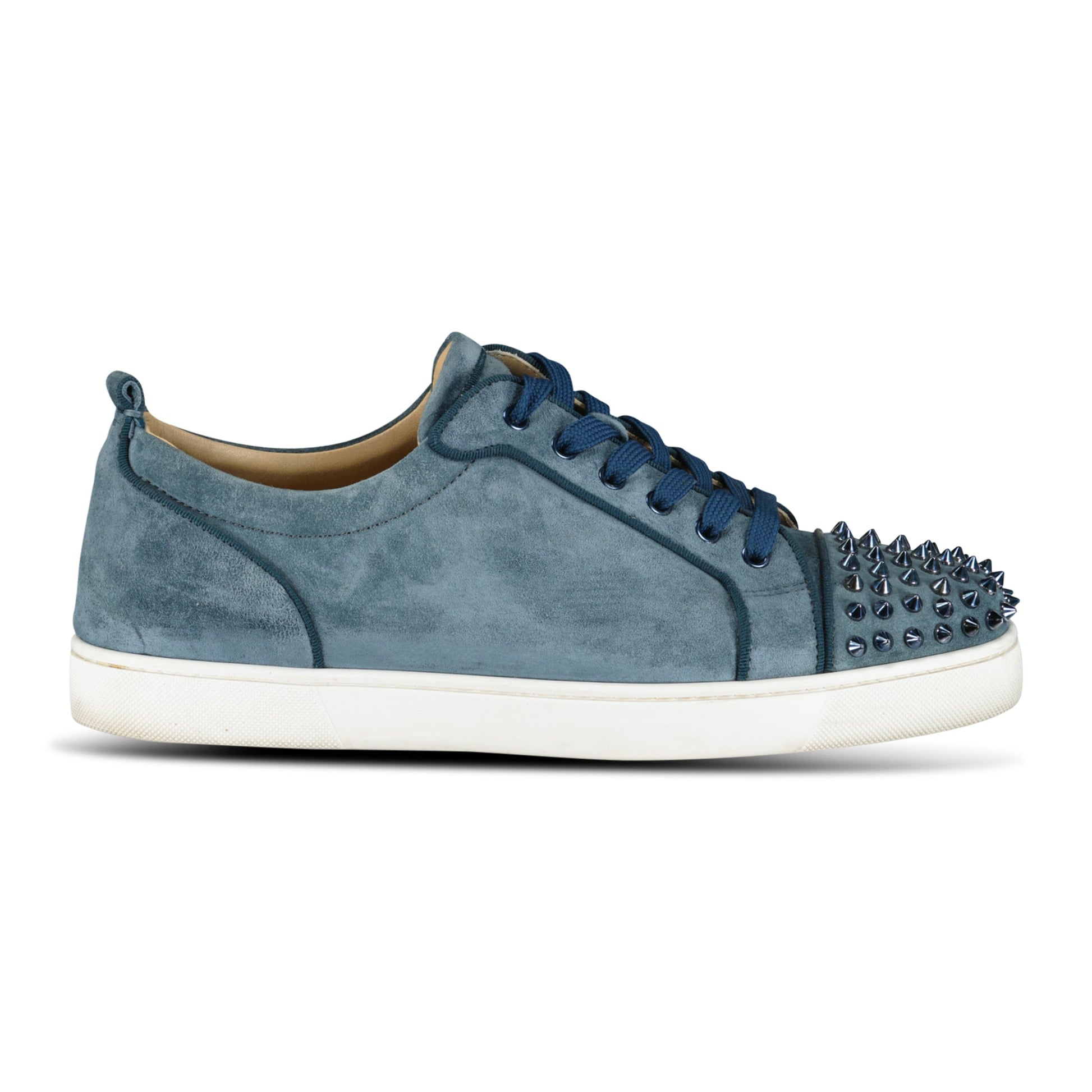 CHRISTIAN LOUBOUTIN LIGHT BLUE SUEDE TRAINER - UK 10 (44) - Affluent ArchivesUsed HIGH END DESIGNER CLOTHING