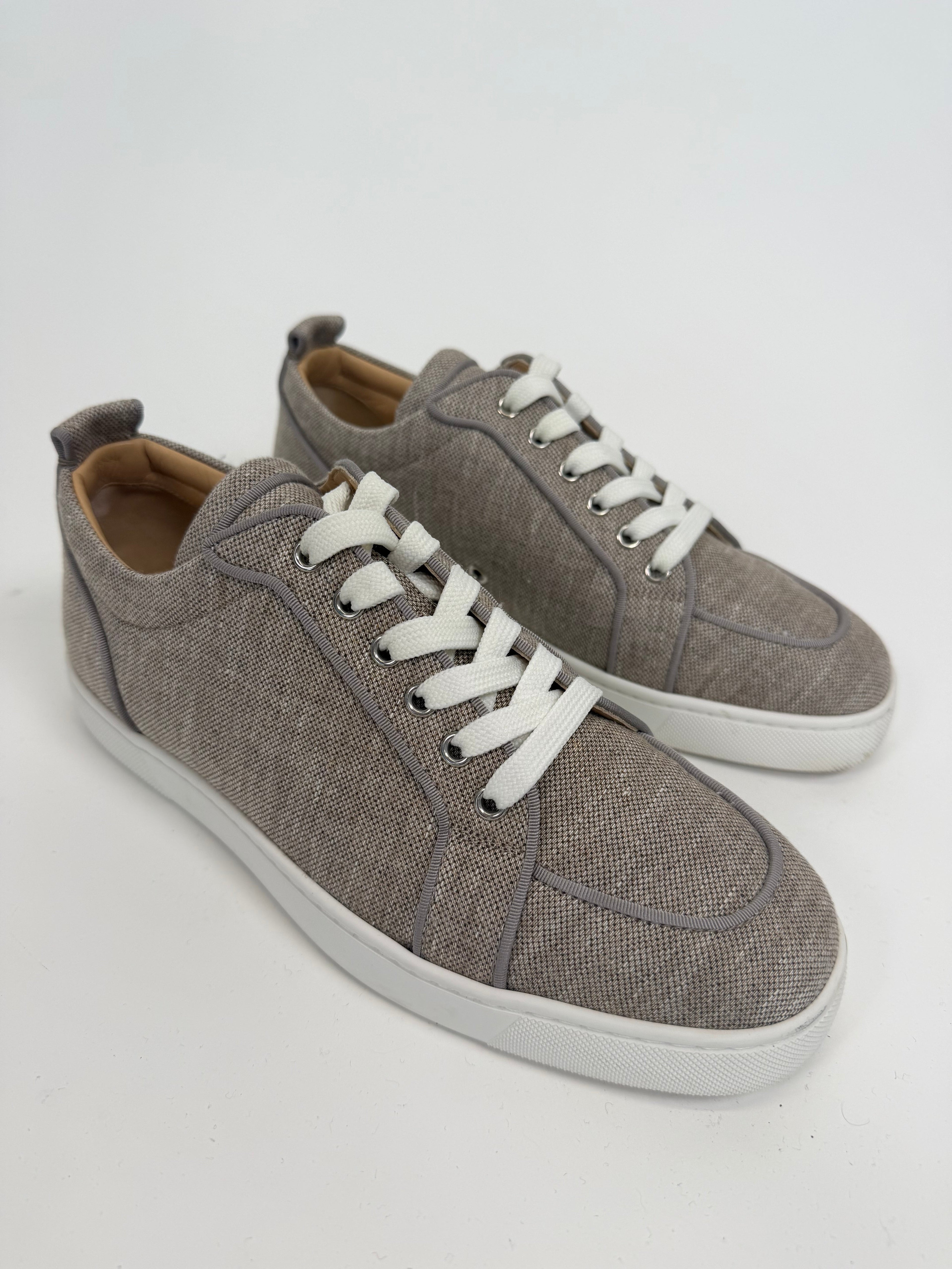 CHRISTIAN LOUBOUTIN RANTULOW BEIGE TRAINER - UK 8 (42) - Affluent ArchivesUsed HIGH END DESIGNER CLOTHING