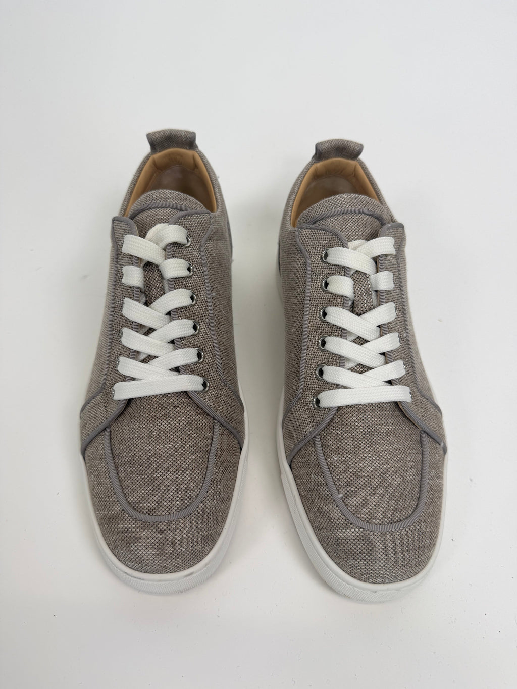 CHRISTIAN LOUBOUTIN RANTULOW BEIGE TRAINER - UK 8 (42) - Affluent ArchivesUsed HIGH END DESIGNER CLOTHING