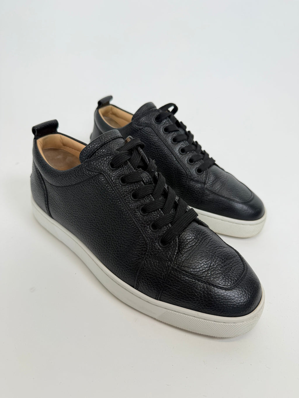CHRISTIAN LOUBOUTIN RANTULOW BLACK TRAINER - UK 8 (42) - Affluent ArchivesUsed HIGH END DESIGNER CLOTHING