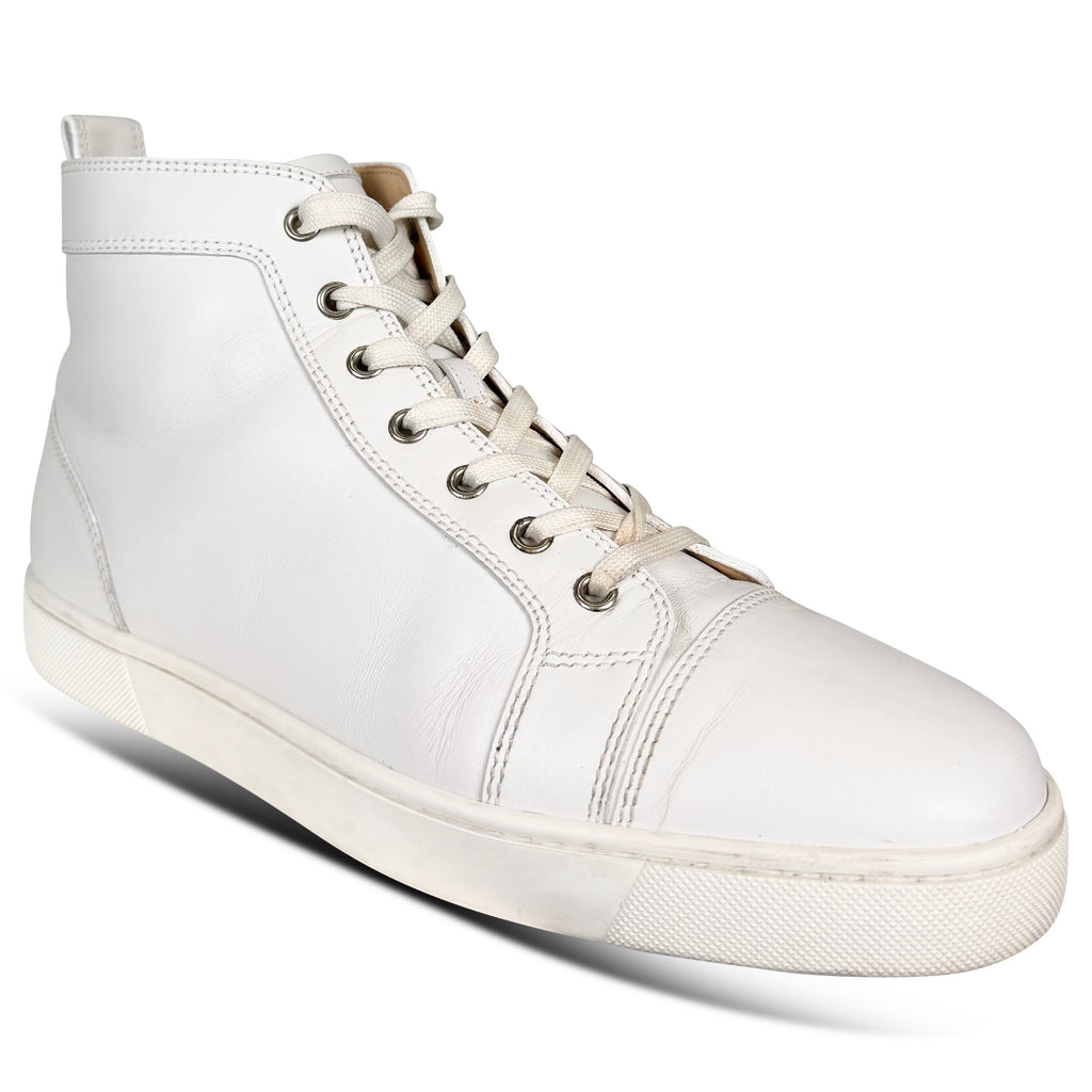 CHRISTIAN LOUBOUTIN WHITE TRAINER - UK 8.5 (42.5) - Affluent ArchivesUsed HIGH END DESIGNER CLOTHING