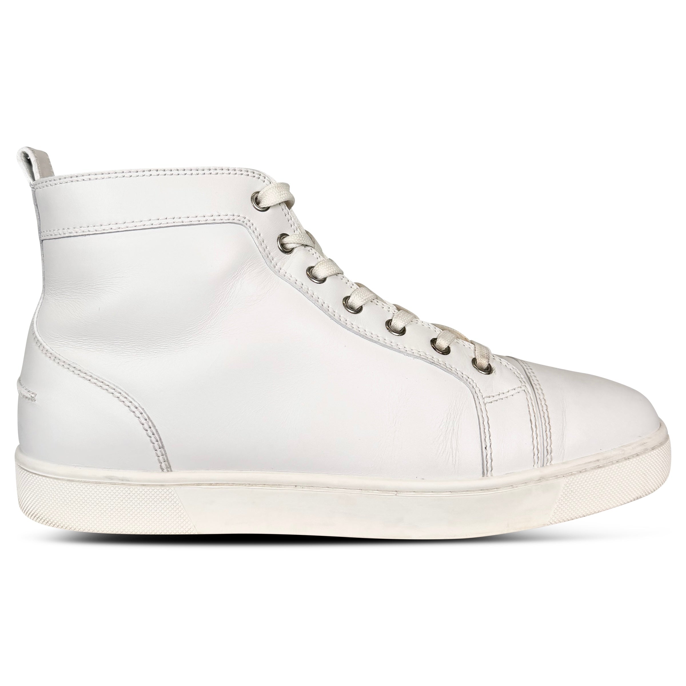 CHRISTIAN LOUBOUTIN WHITE TRAINER - UK 8.5 (42.5) - Affluent ArchivesUsed HIGH END DESIGNER CLOTHING