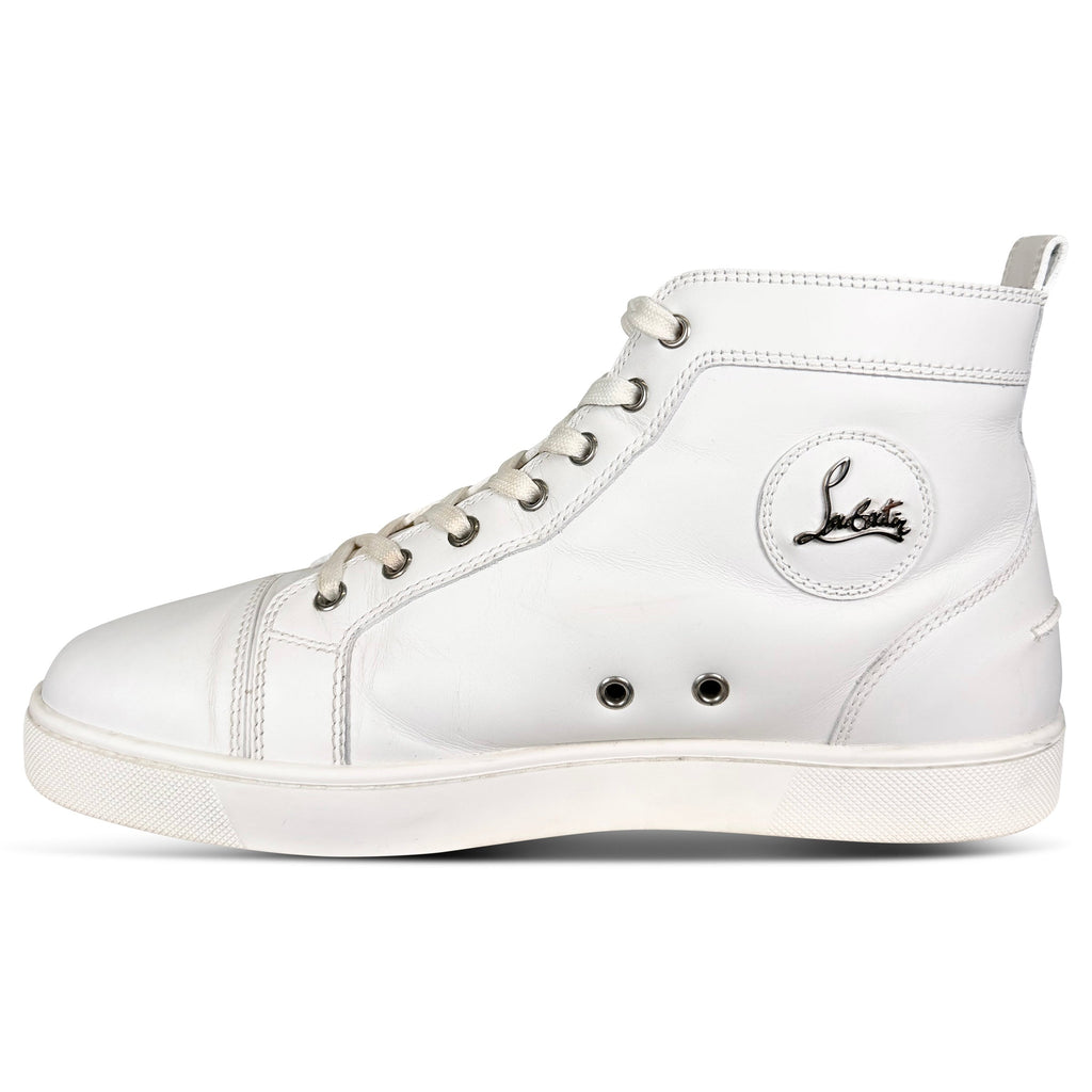 CHRISTIAN LOUBOUTIN WHITE TRAINER - UK 8.5 (42.5) - Affluent ArchivesUsed HIGH END DESIGNER CLOTHING