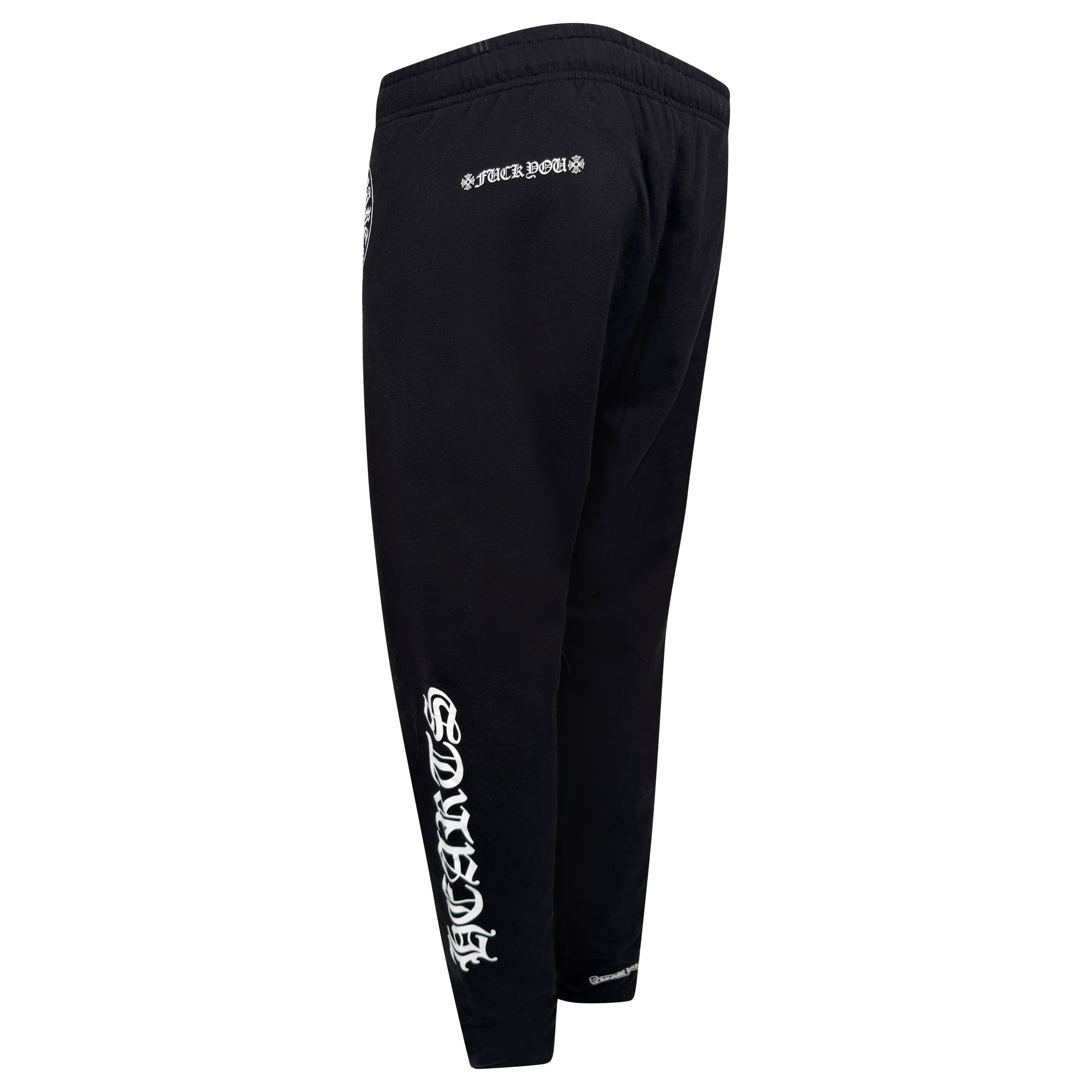 CHROME HEARTS BLACK LOOG TRACK PANTS - MEDIUM | PRE OWNED - Affluent ArchivesUsed HIGH END DESIGNER CLOTHING