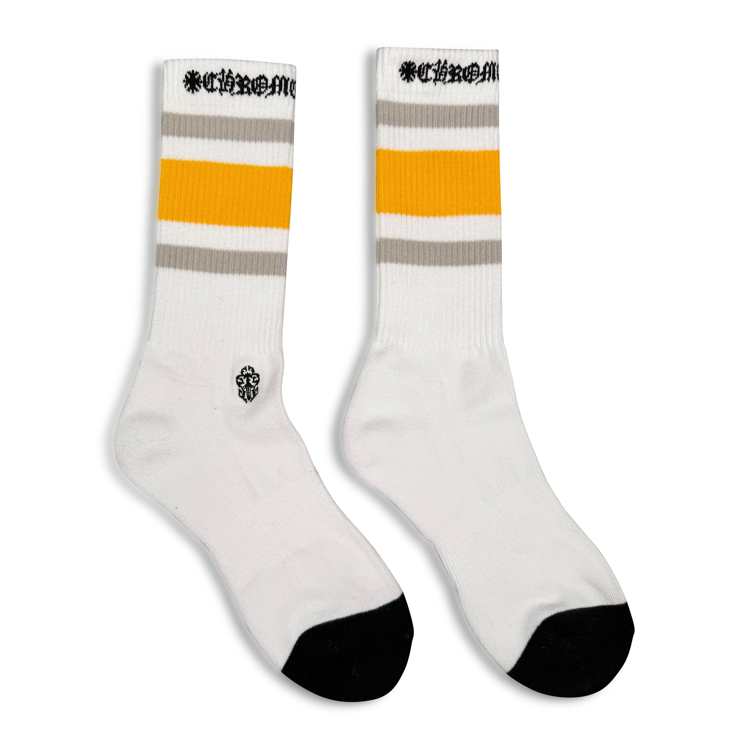 CHROME HEARTS COTTON LOGO SOCKS - NEW UNWORN - Affluent ArchivesUsed HIGH END DESIGNER CLOTHING