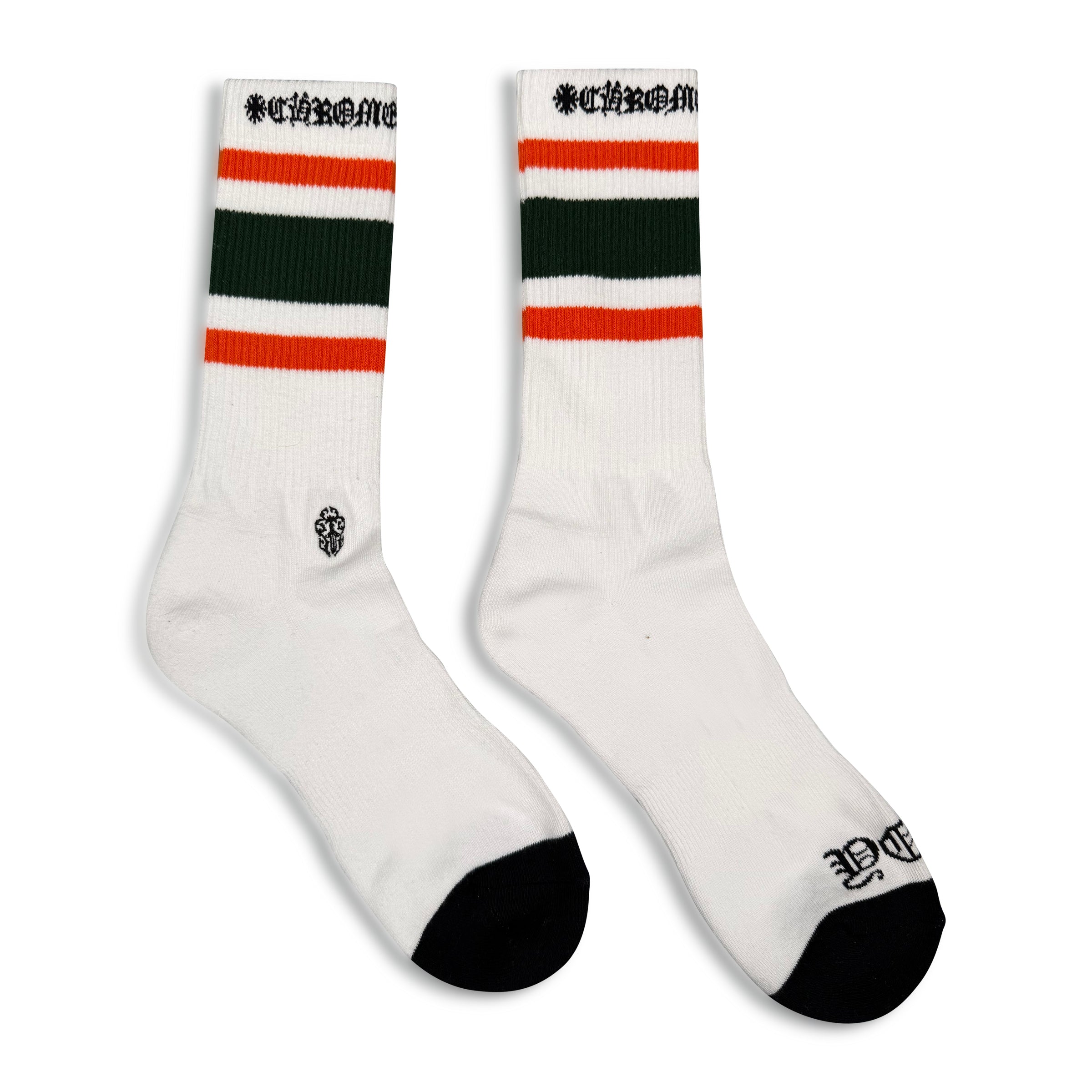 CHROME HEARTS COTTON LOGO SOCKS - NEW UNWORN - Affluent ArchivesUsed HIGH END DESIGNER CLOTHING