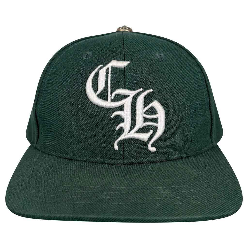 CHROME HEARTS GREEN CH HAT | PRE OWNED - Affluent ArchivesUsed HIGH END DESIGNER CLOTHING