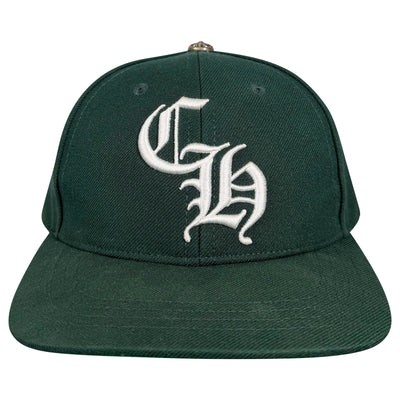 CHROME HEARTS GREEN CH HAT | PRE OWNED - Affluent ArchivesUsed HIGH END DESIGNER CLOTHING