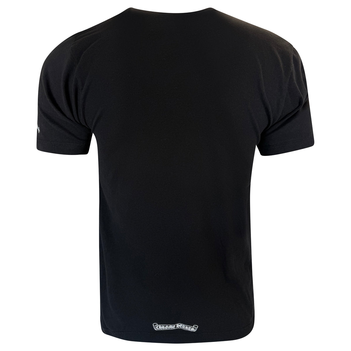 CHROME HEARTS LOGO BLACK T SHIRT - MEDIUM | PRE OWNED - Affluent ArchivesUsed HIGH END DESIGNER CLOTHING