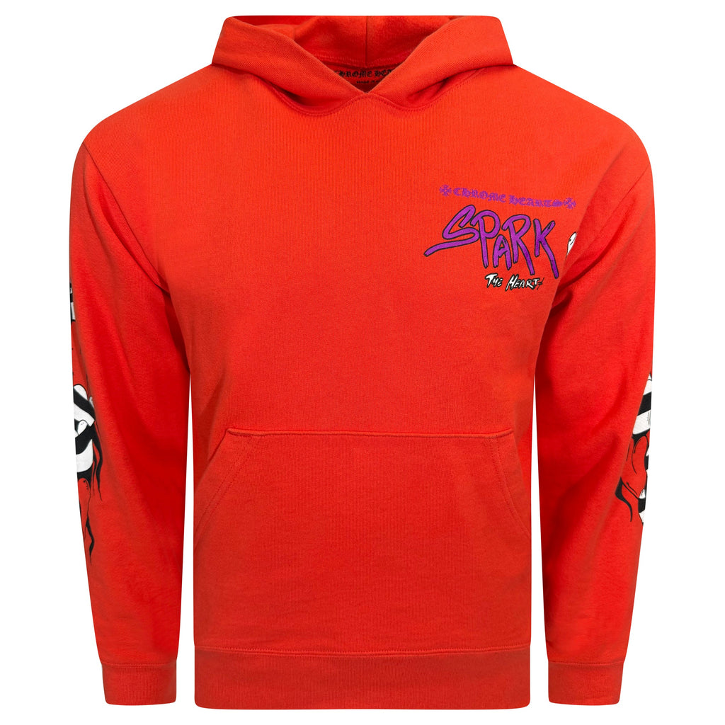 CHROME HEARTS MATTY BOY HOODIE RED - LARGE | PRE OWNED - Affluent ArchivesUsed HIGH END DESIGNER CLOTHING