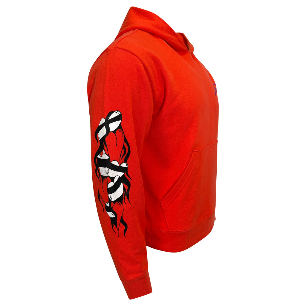 CHROME HEARTS MATTY BOY HOODIE RED - LARGE | PRE OWNED - Affluent ArchivesUsed HIGH END DESIGNER CLOTHING