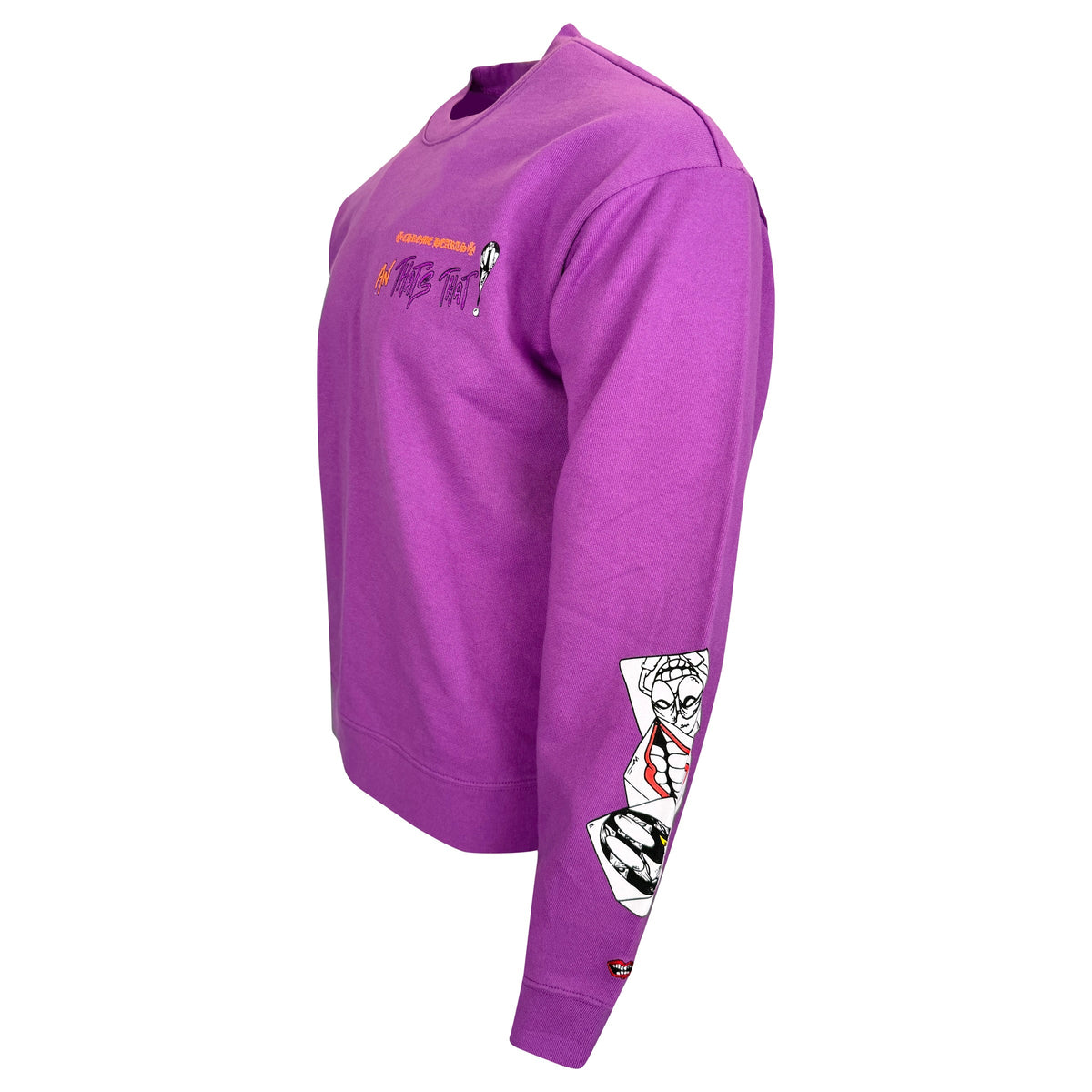 CHROME HEARTS MATTY BOY SWEATSHIRT PURPLE - SMALL | NEW - Affluent ArchivesUsed HIGH END DESIGNER CLOTHING