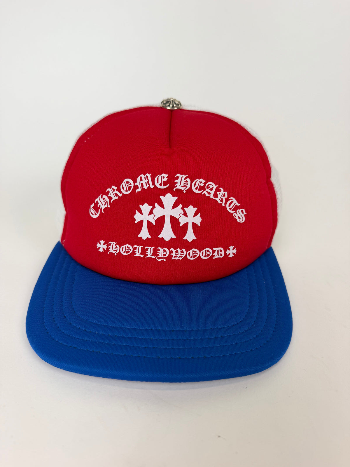 CHROME HEARTS TRIPLE CROSS TRUCKER CAP - ONE SIZE | PRE OWNED - Affluent ArchivesUsed HIGH END DESIGNER CLOTHING