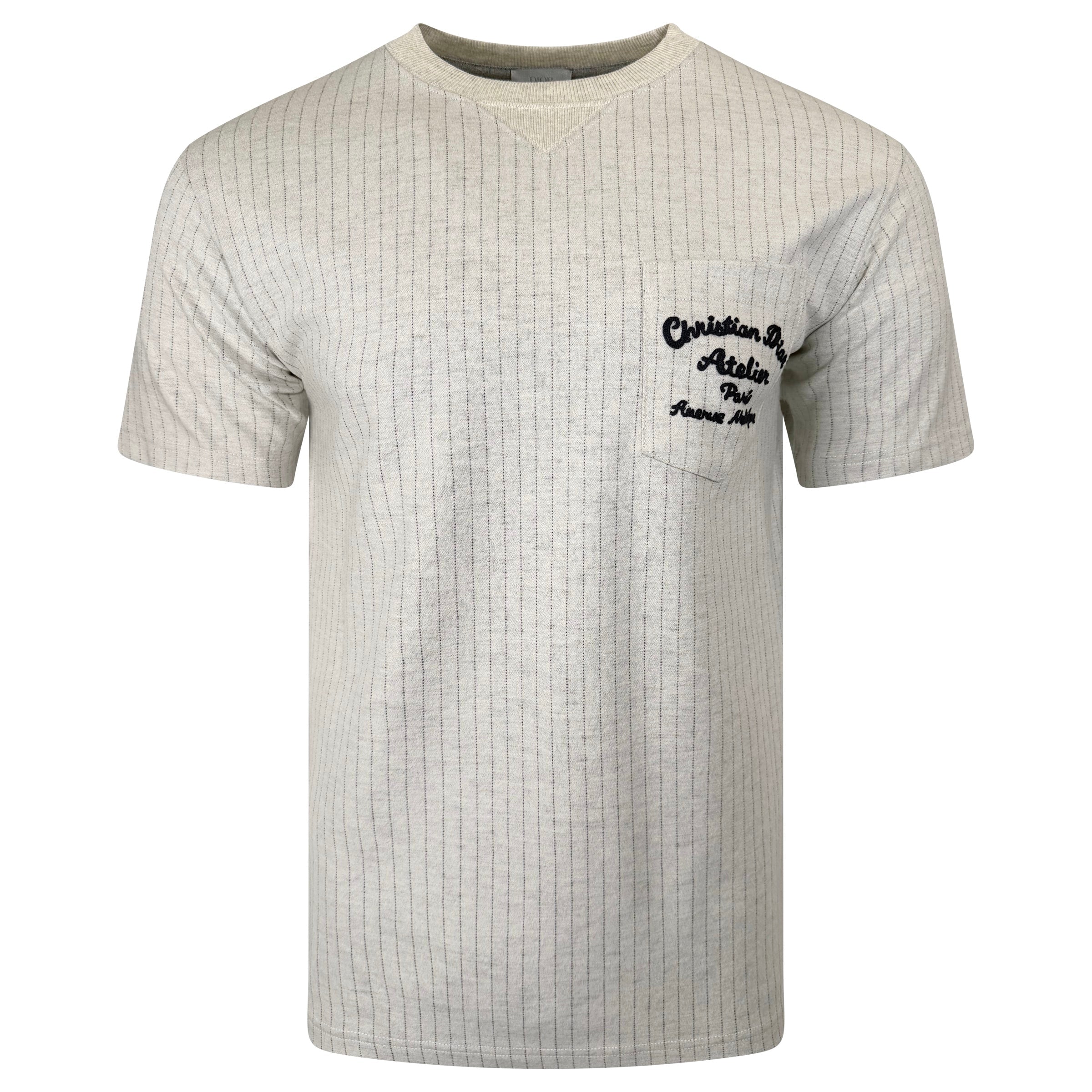 DIOR ATELIER GREY T SHIRT - SMALL (Fits Size Large) | PRE OWNED - Affluent ArchivesUsed HIGH END DESIGNER CLOTHING