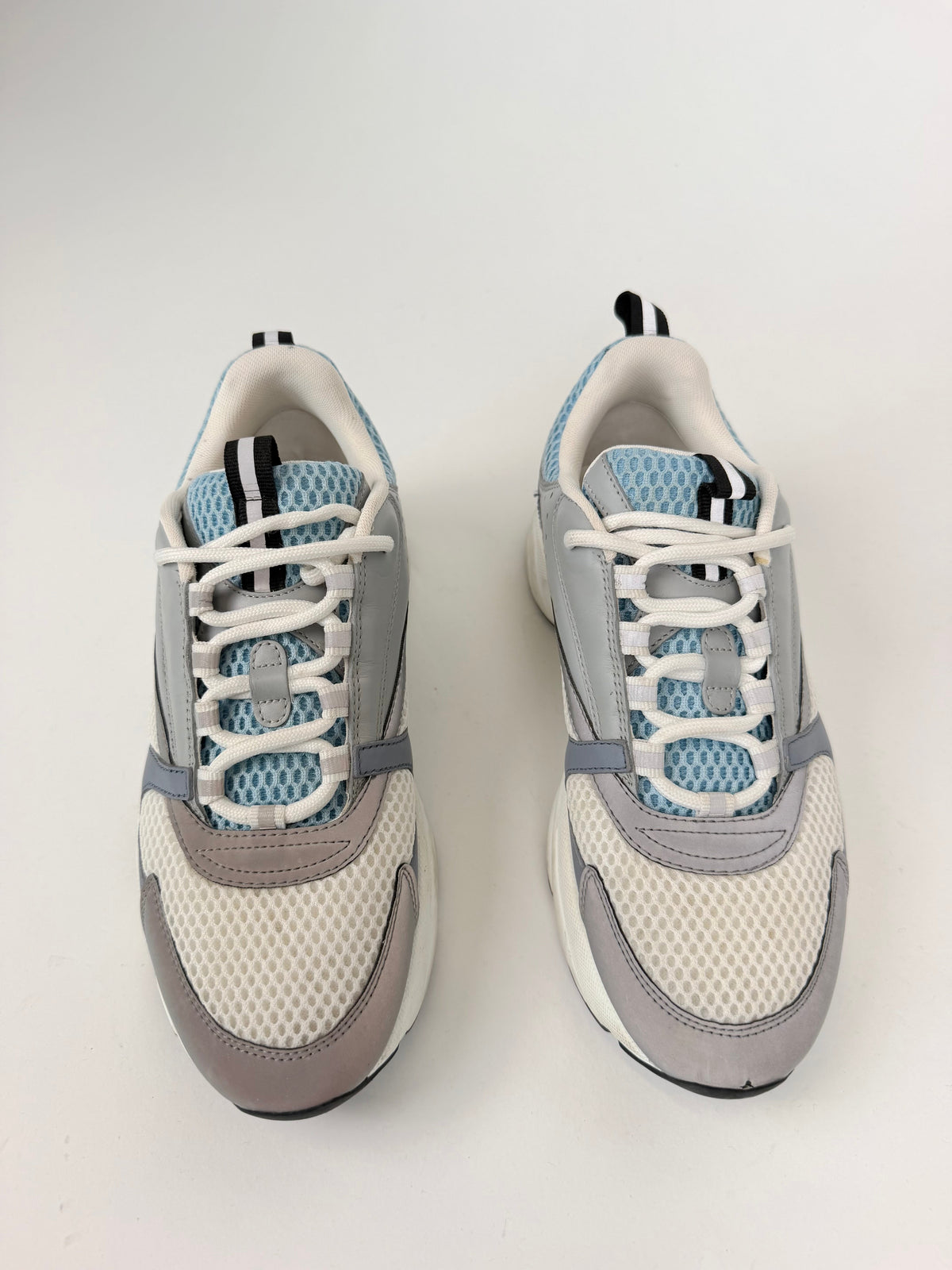 DIOR B22 REFLECTIVE BLUE / WHITE - UK 6 (40) | PRE OWNED - Affluent ArchivesUsed HIGH END DESIGNER CLOTHING