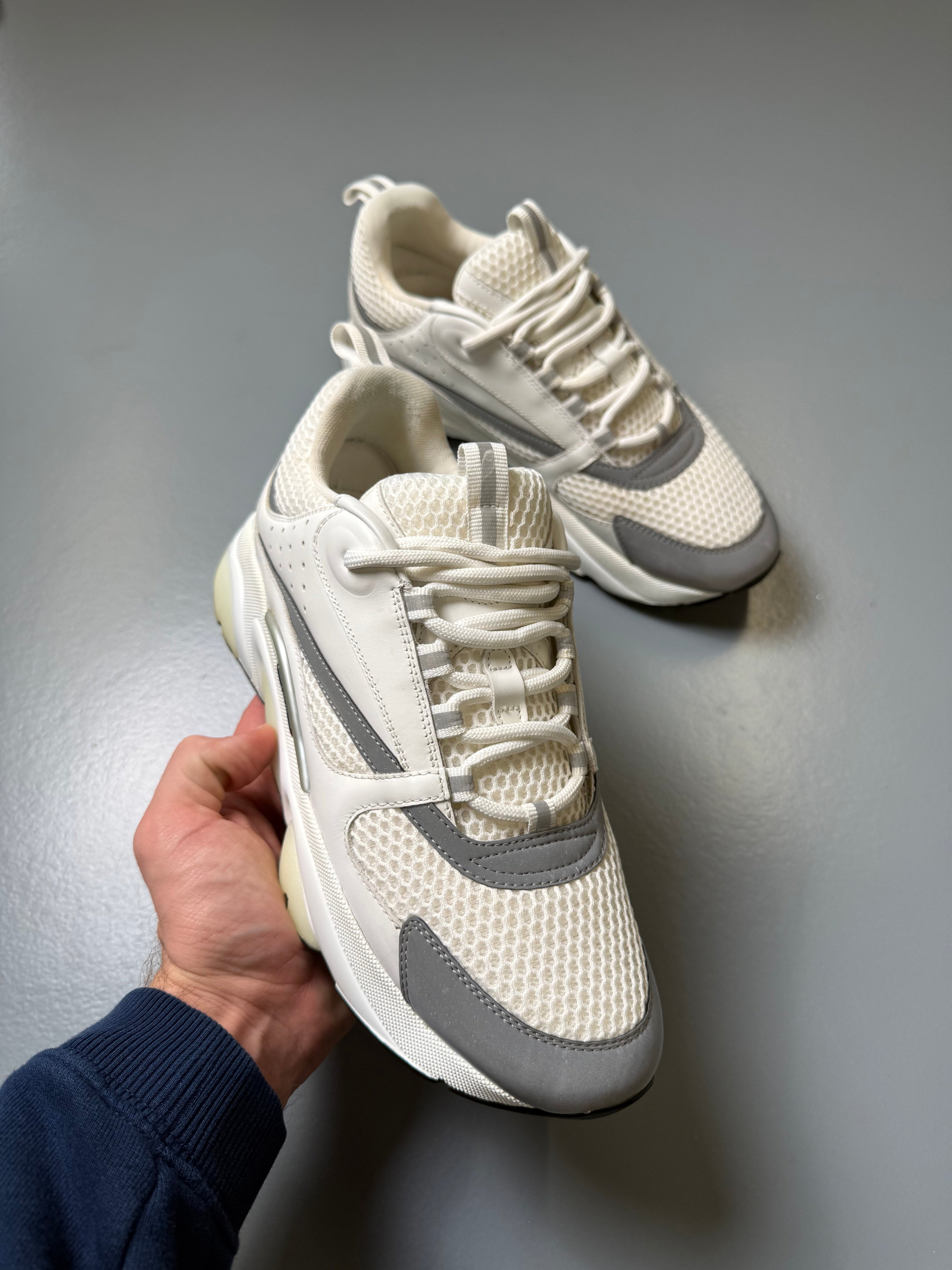 DIOR B22 WHITE REFLECTIVE - UK 8 (42) - Affluent ArchivesUsed HIGH END DESIGNER CLOTHING