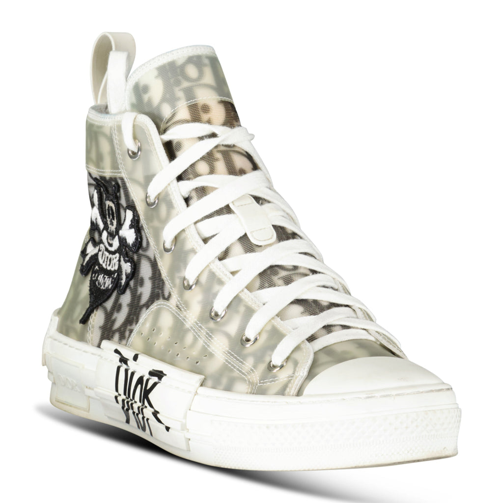 DIOR B23 X SEAN STUSSY HIGH TOP TRAINERS - UK 7 (41) - Affluent ArchivesUsed HIGH END DESIGNER CLOTHING