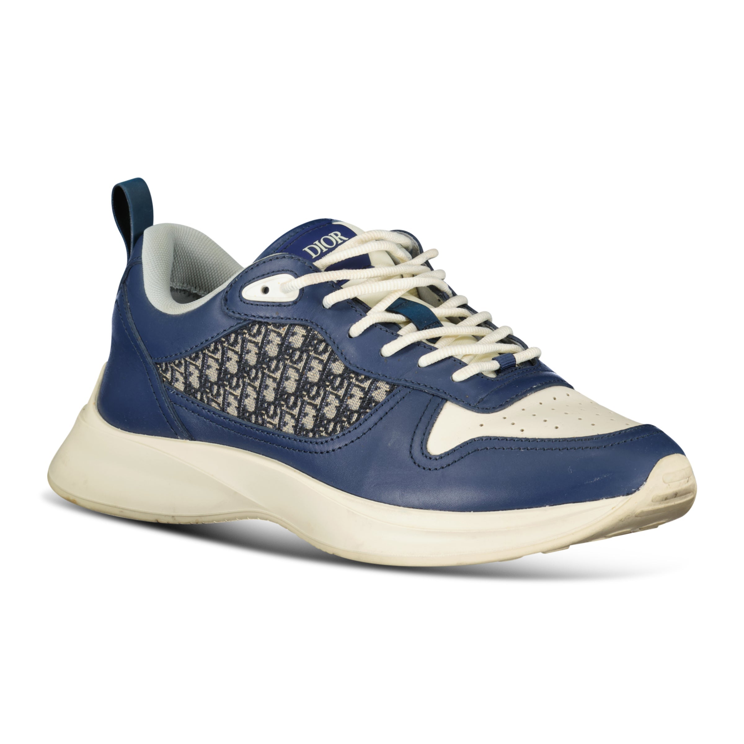 DIOR B25 BLUE / CREAM TRAINER - UK 8 (42) - Affluent ArchivesUsed HIGH END DESIGNER CLOTHING