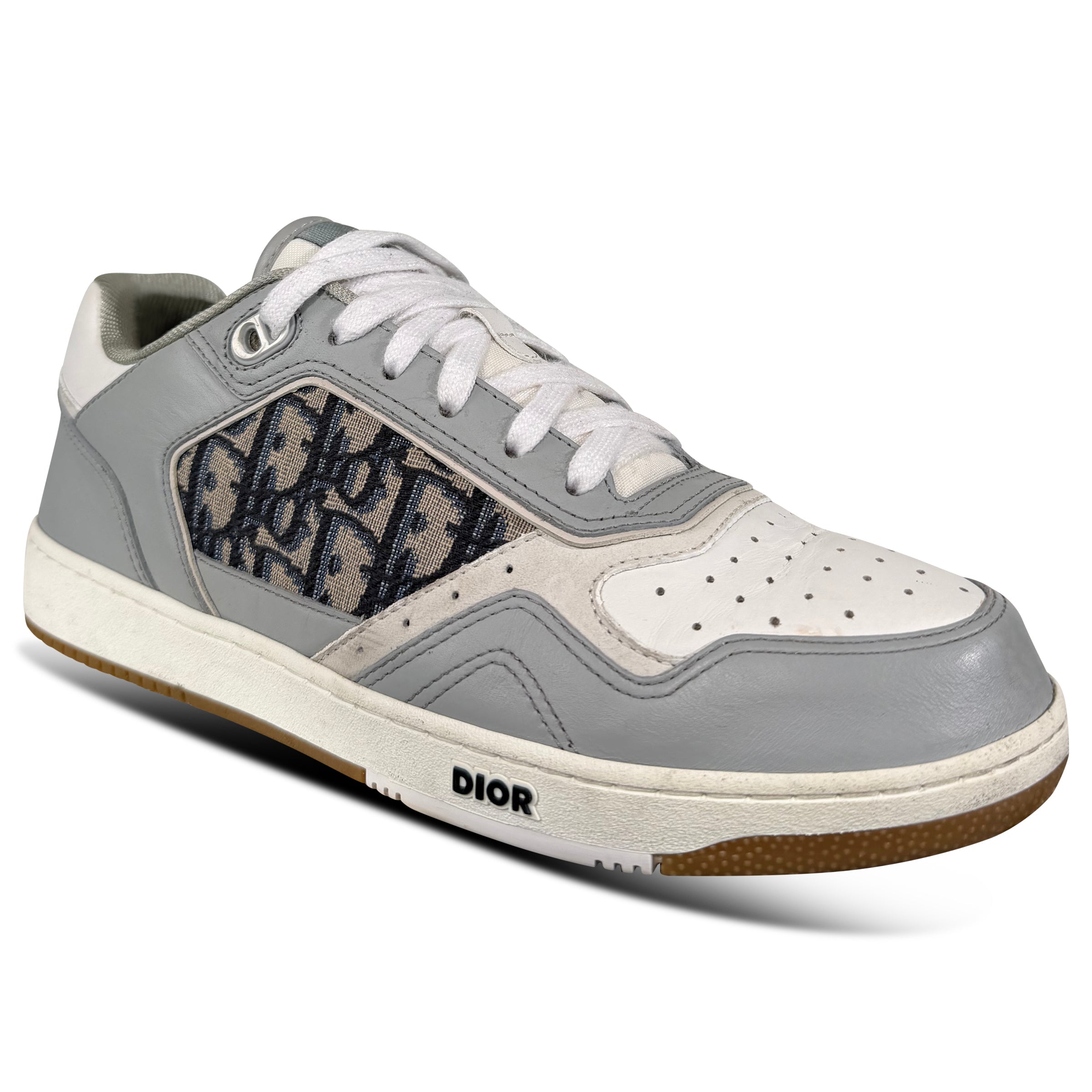 DIOR B27 SNEAKER GREY / WHITE - UK 7 (41) | PRE OWNED - Affluent ArchivesUsed HIGH END DESIGNER CLOTHING