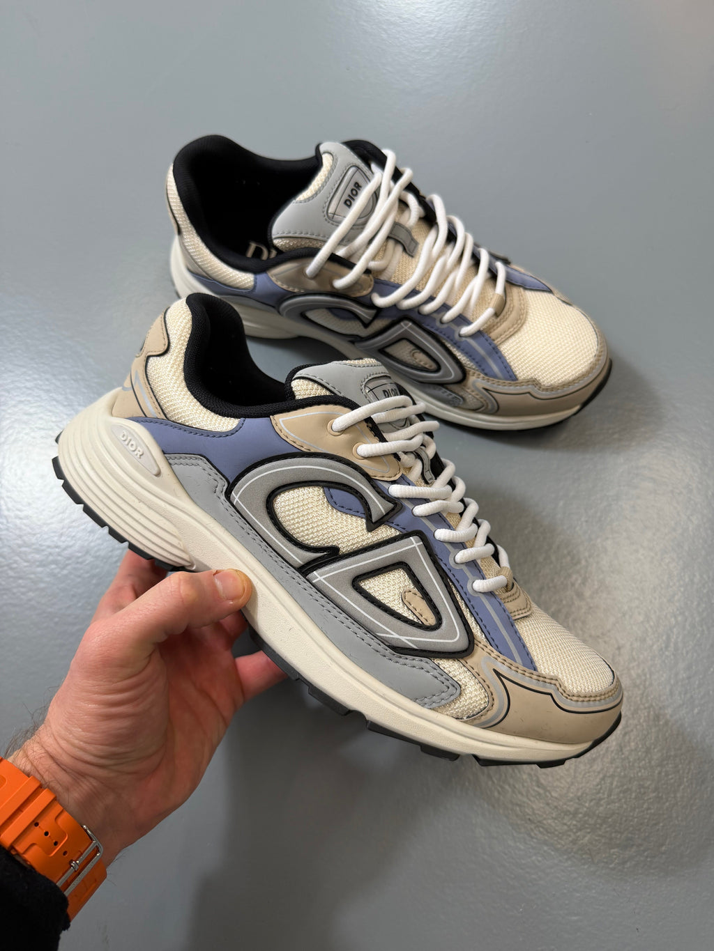 DIOR B30 BEIGE / LILAC - UK 8 (42) - Affluent ArchivesUsed HIGH END DESIGNER CLOTHING