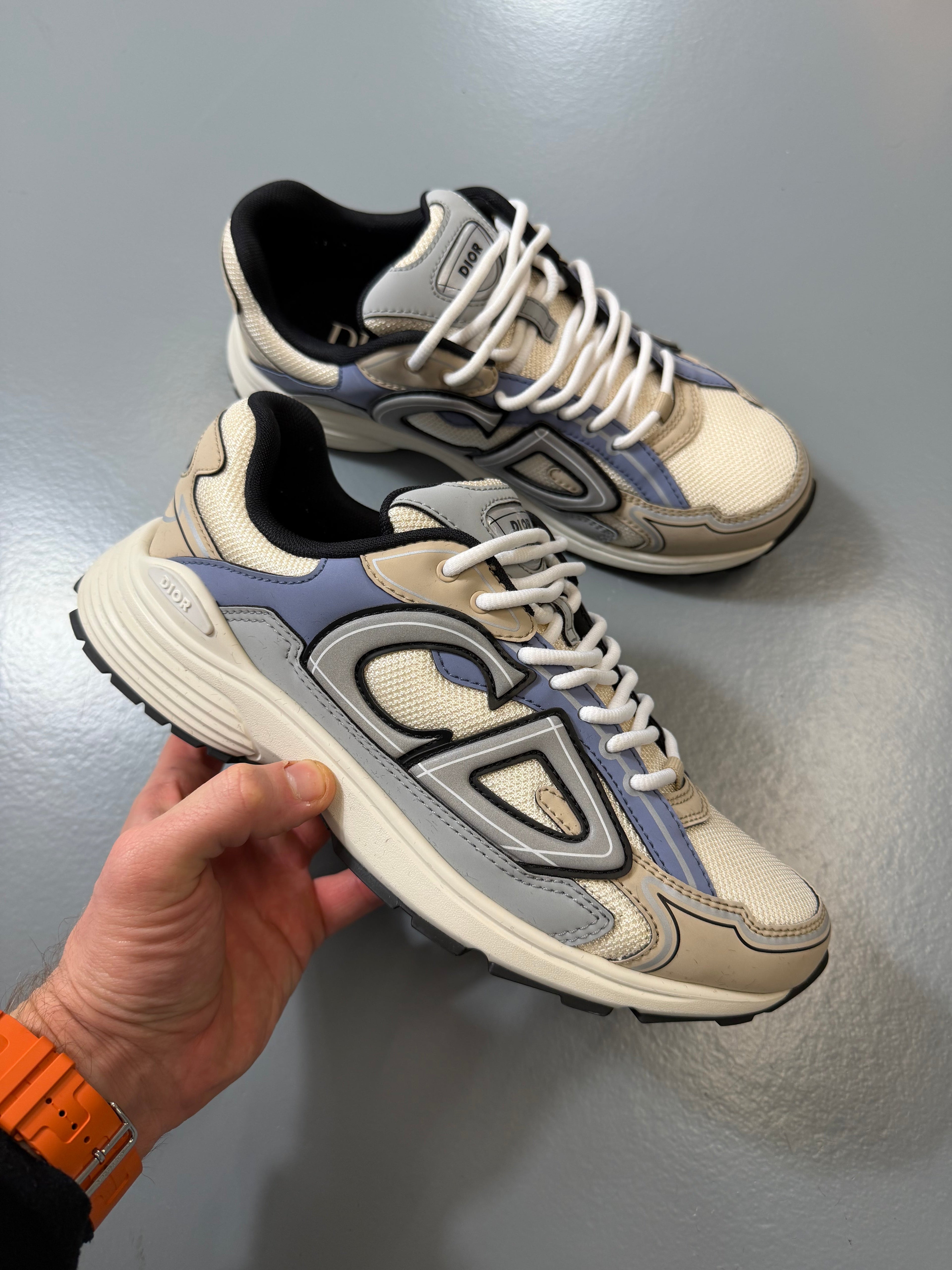 DIOR B30 BEIGE / LILAC - UK 8 (42) - Affluent ArchivesUsed HIGH END DESIGNER CLOTHING