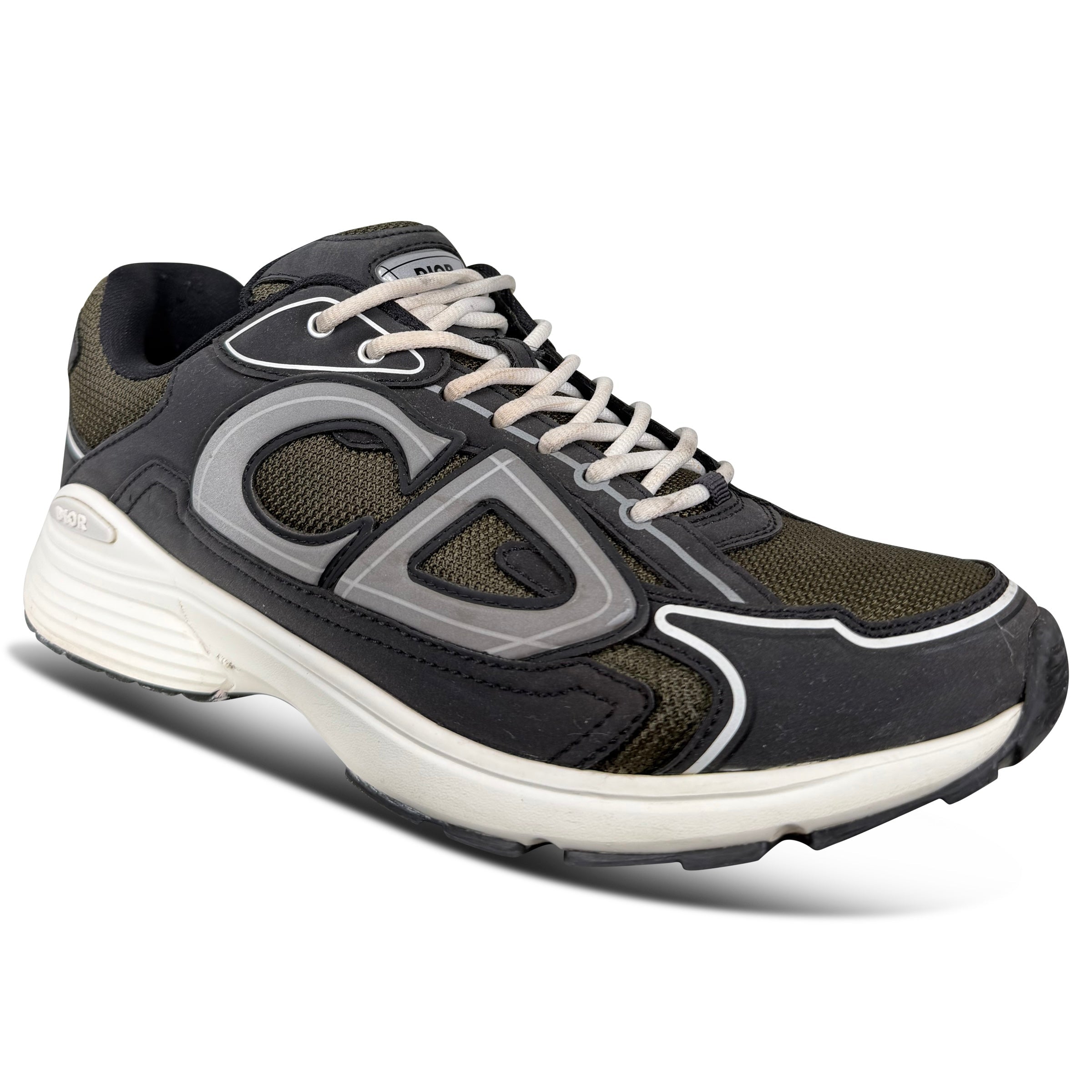DIOR B30 BLACK / KHAKI - UK 9 (43) | PRE OWNED - Affluent ArchivesUsed HIGH END DESIGNER CLOTHING
