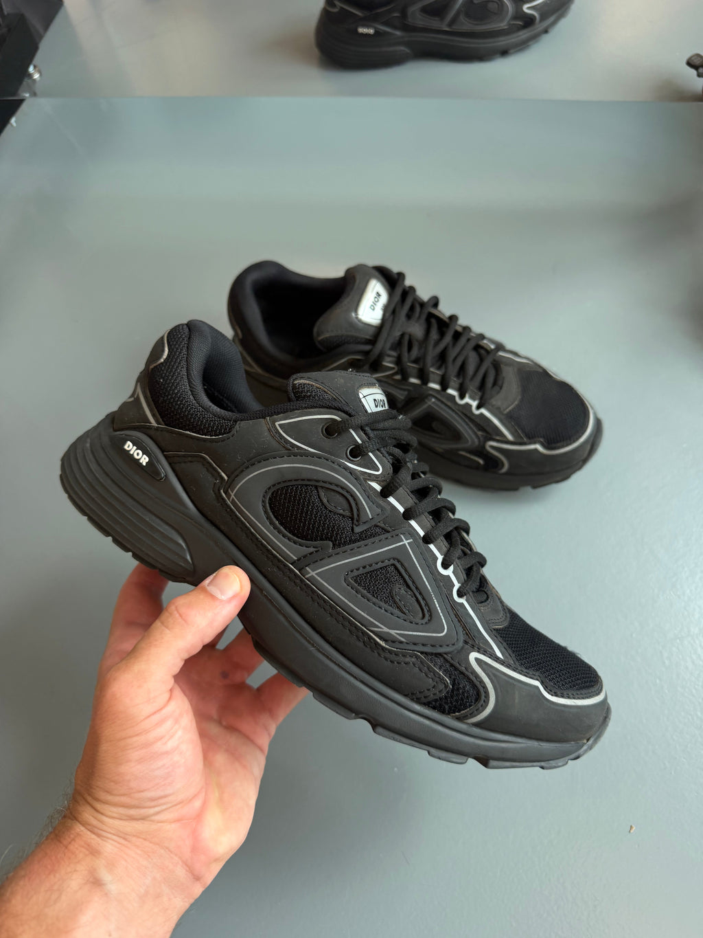 DIOR B30 BLACK - UK 8 (42) | PRE OWNED - Affluent ArchivesUsed HIGH END DESIGNER CLOTHING