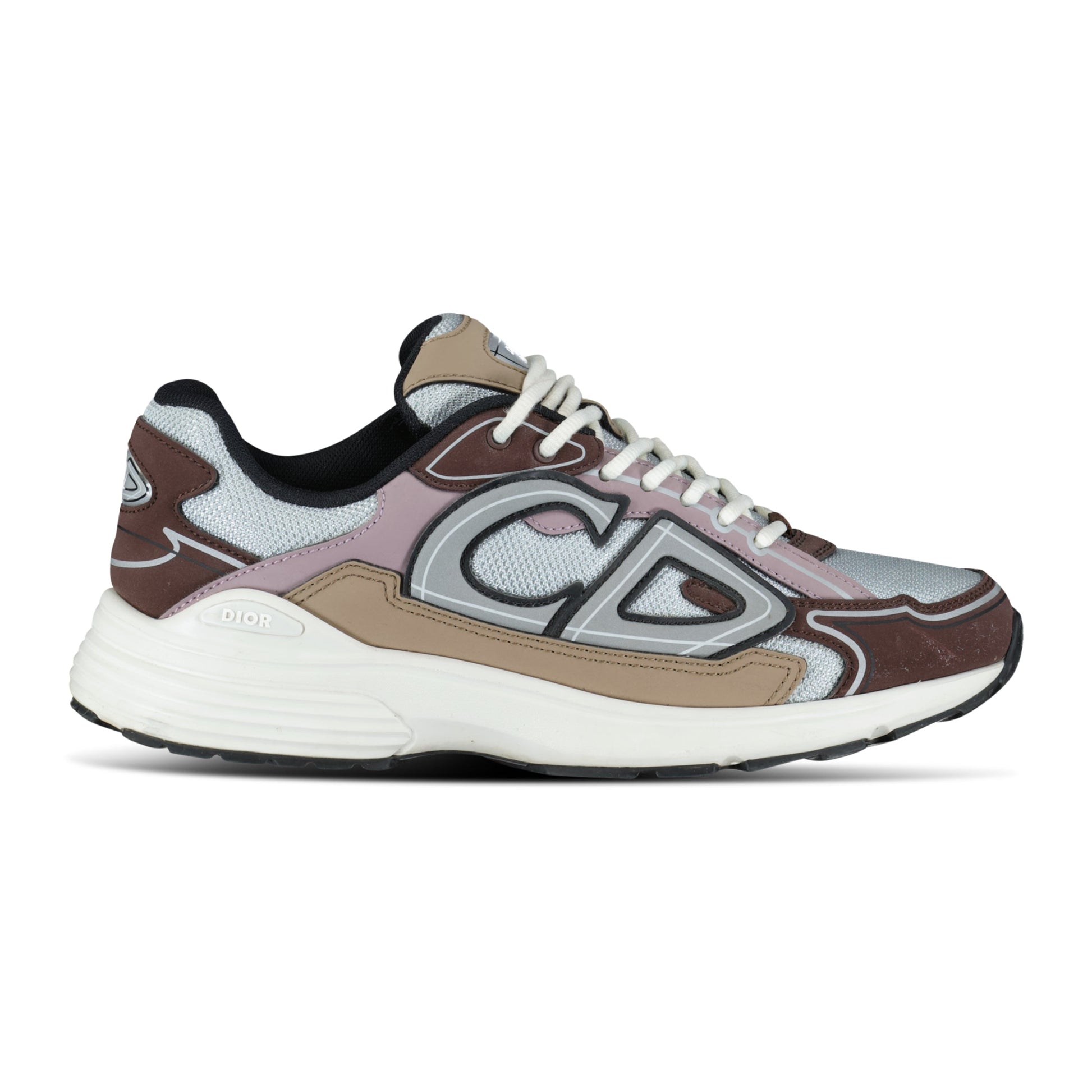 DIOR B30 BURGUNDY / GREY TRAINER - UK 6 (40) - Affluent ArchivesUsed HIGH END DESIGNER CLOTHING