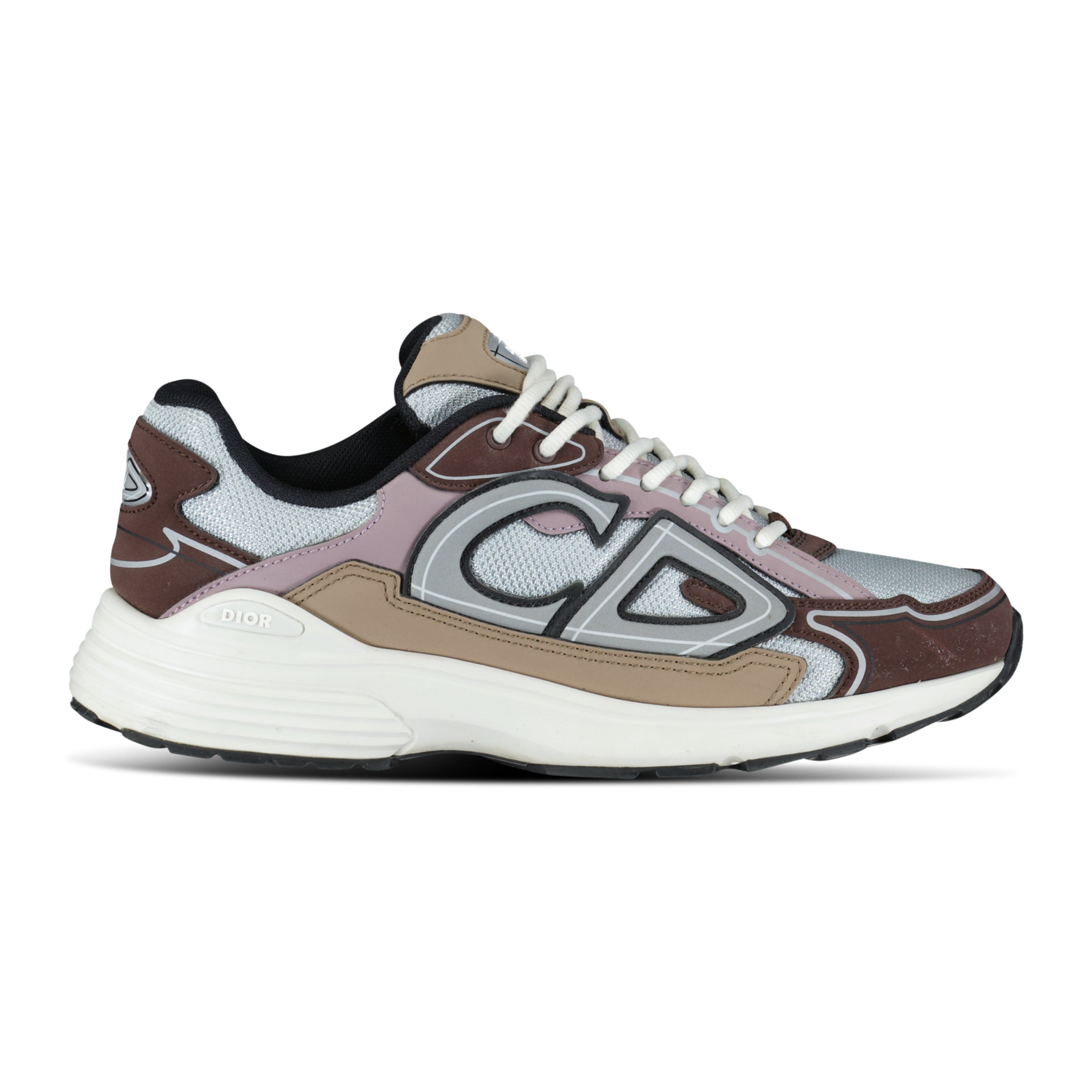 DIOR B30 BURGUNDY / GREY TRAINER - UK 6 (40) - Affluent ArchivesUsed HIGH END DESIGNER CLOTHING