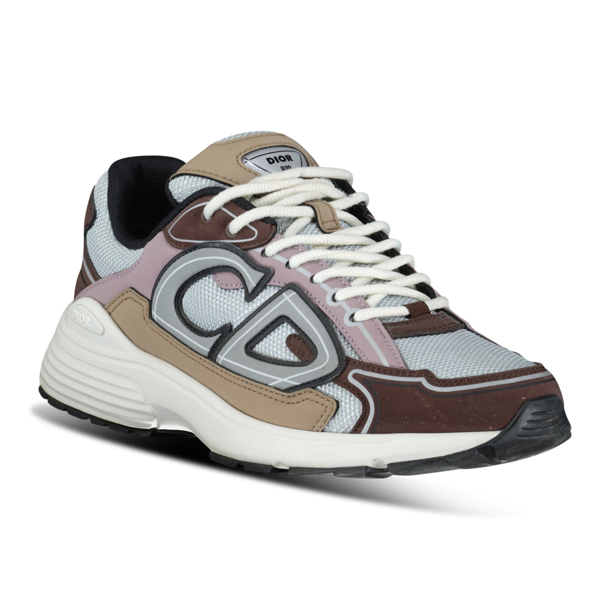 DIOR B30 BURGUNDY / GREY TRAINER - UK 6 (40) - Affluent ArchivesUsed HIGH END DESIGNER CLOTHING