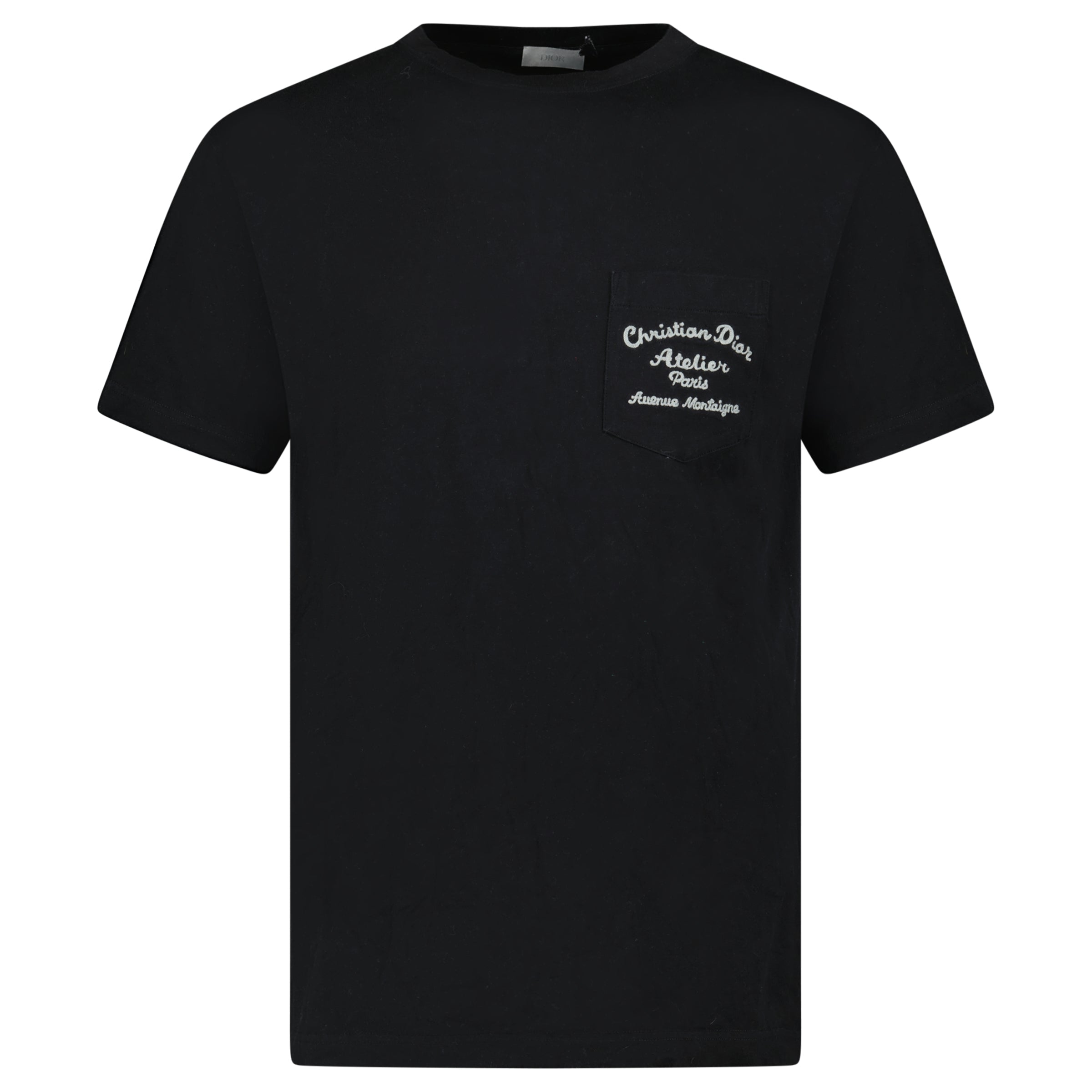 DIOR BLACK ATELIER LOGO T SHIRT - SMALL (Fits M) - Affluent ArchivesUsed HIGH END DESIGNER CLOTHING