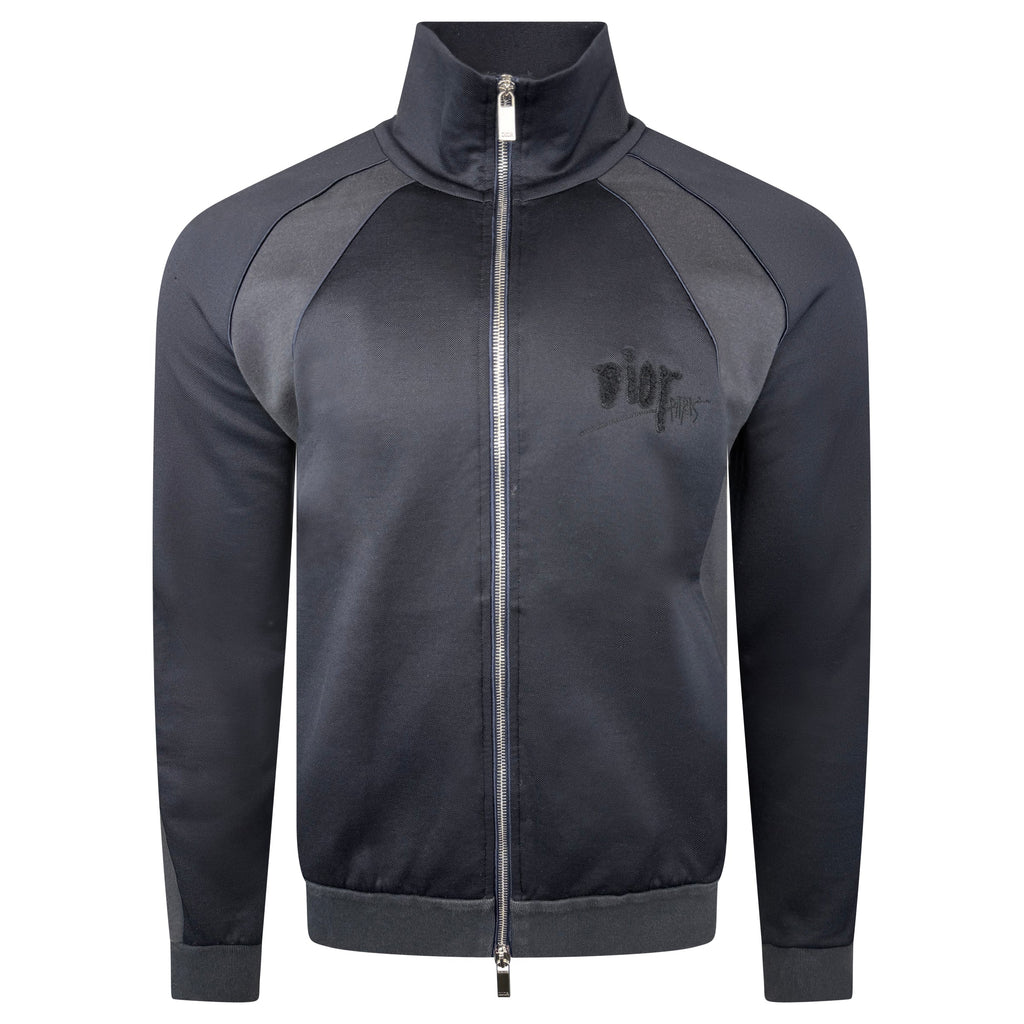 DIOR BLACK TRACK JACKET - LARGE - Affluent ArchivesUsed HIGH END DESIGNER CLOTHING