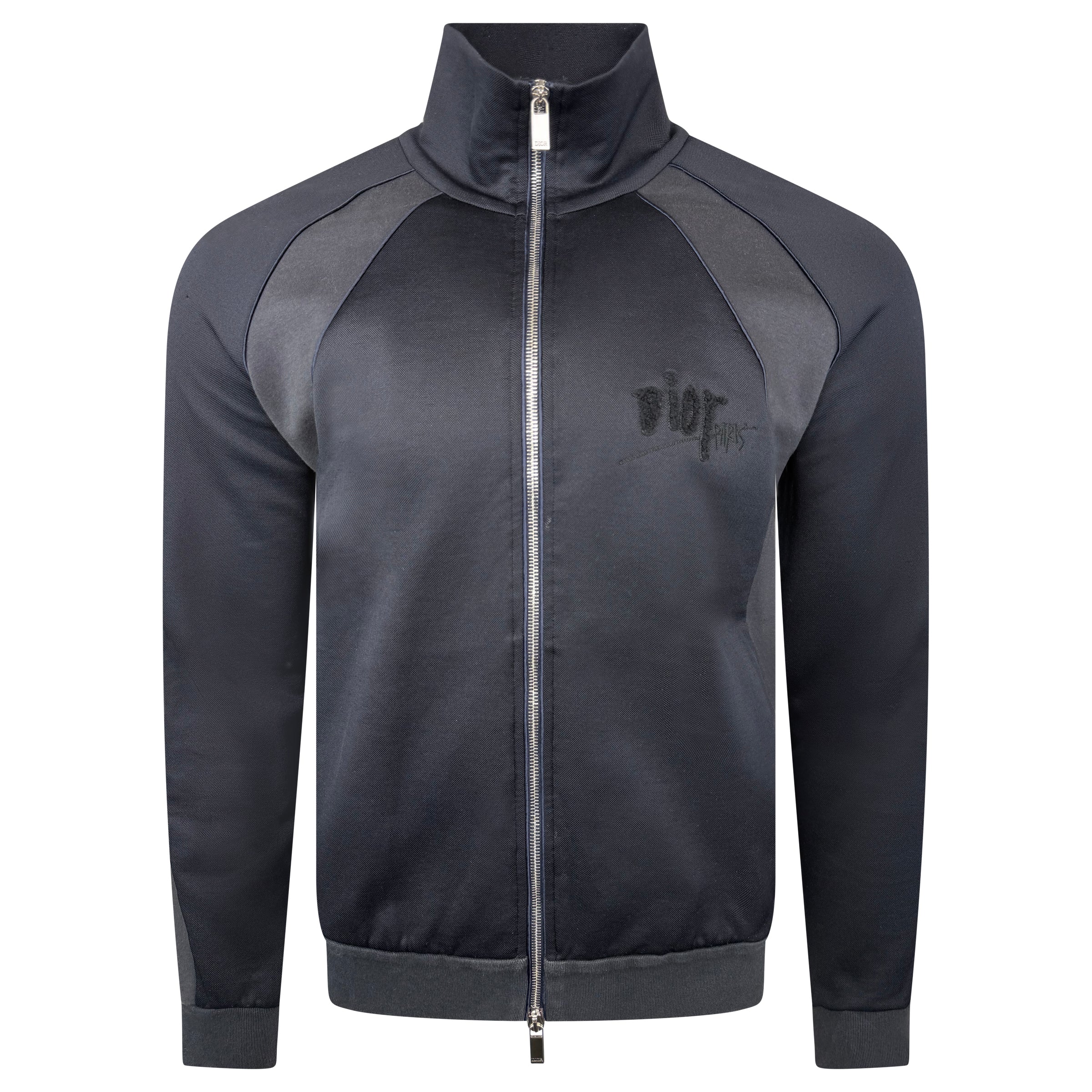 DIOR BLACK TRACK JACKET - LARGE - Affluent ArchivesUsed HIGH END DESIGNER CLOTHING