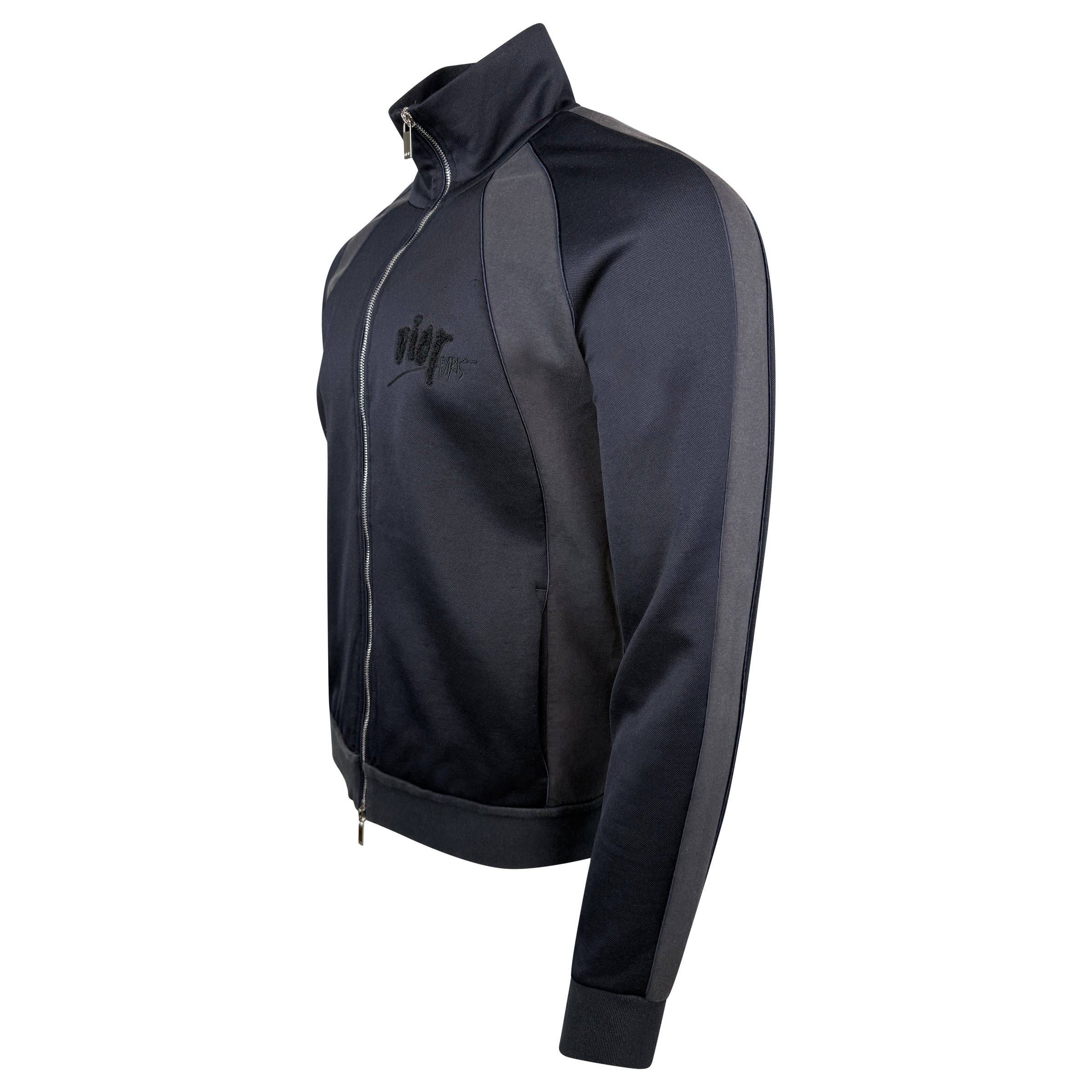DIOR BLACK TRACK JACKET - LARGE - Affluent ArchivesUsed HIGH END DESIGNER CLOTHING