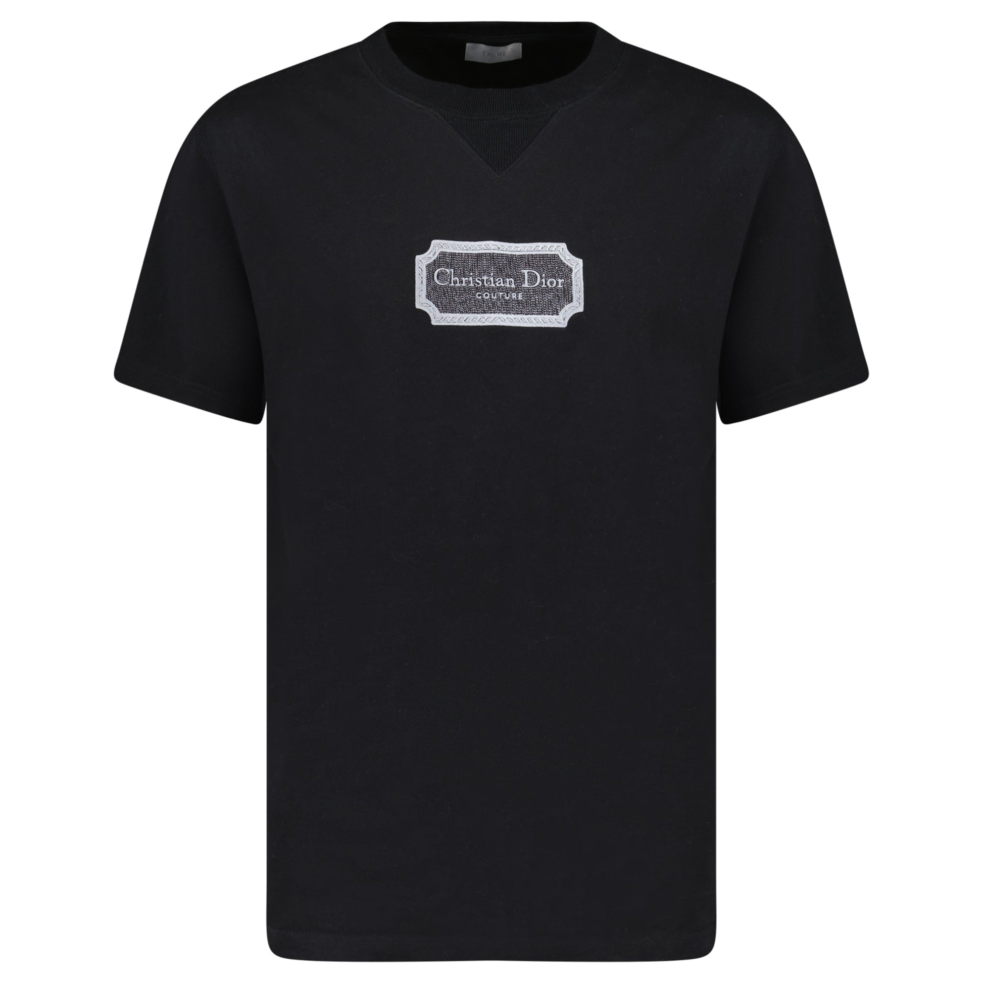 DIOR CHRISTIAN DIOR COUTURE BLACK T SHIRT - MEDIUM (Fits XL) - Affluent ArchivesUsed HIGH END DESIGNER CLOTHING