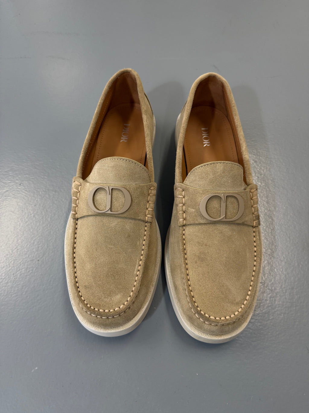 DIOR GRANVILLE BEIGE LOAFER - UK 9 (43) - Affluent ArchivesUsed HIGH END DESIGNER CLOTHING