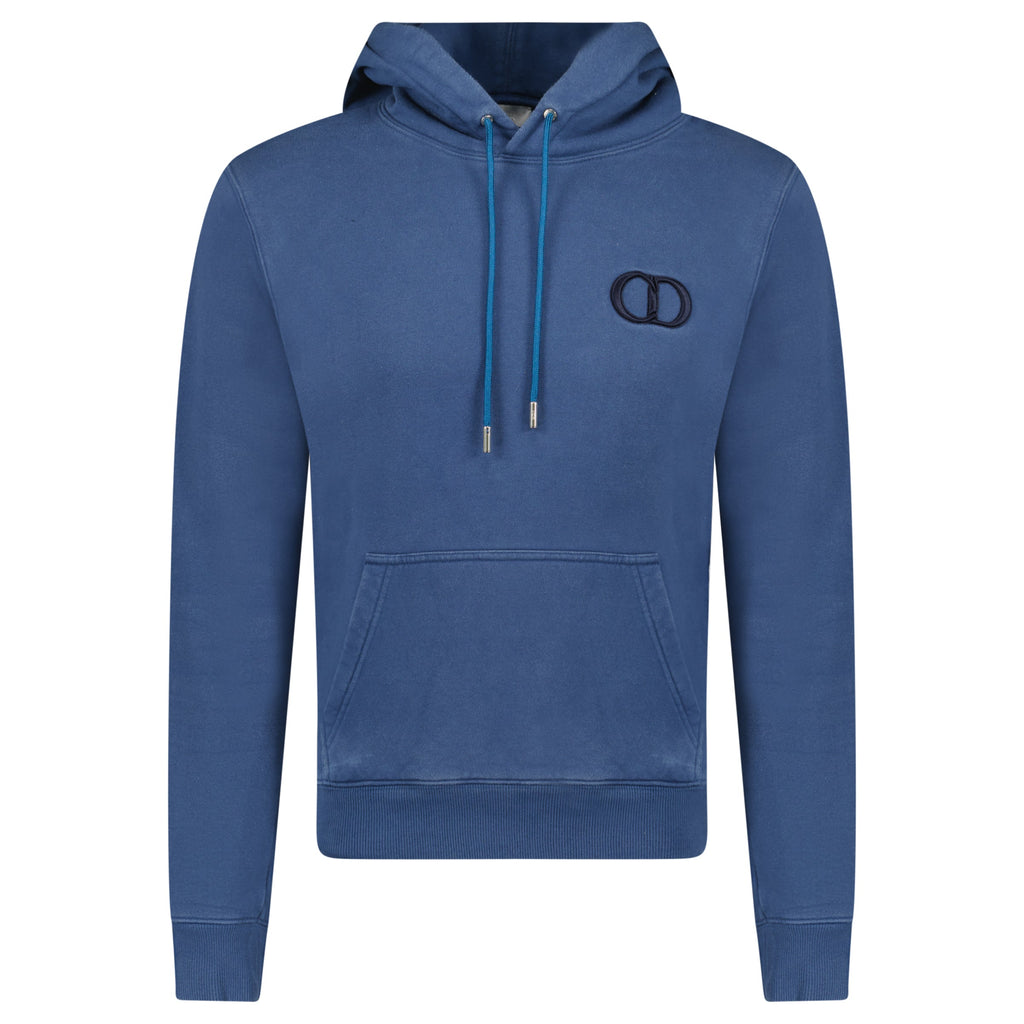 DIOR ICON BLUE HOODIE - SMALL - Affluent ArchivesUsed HIGH END DESIGNER CLOTHING