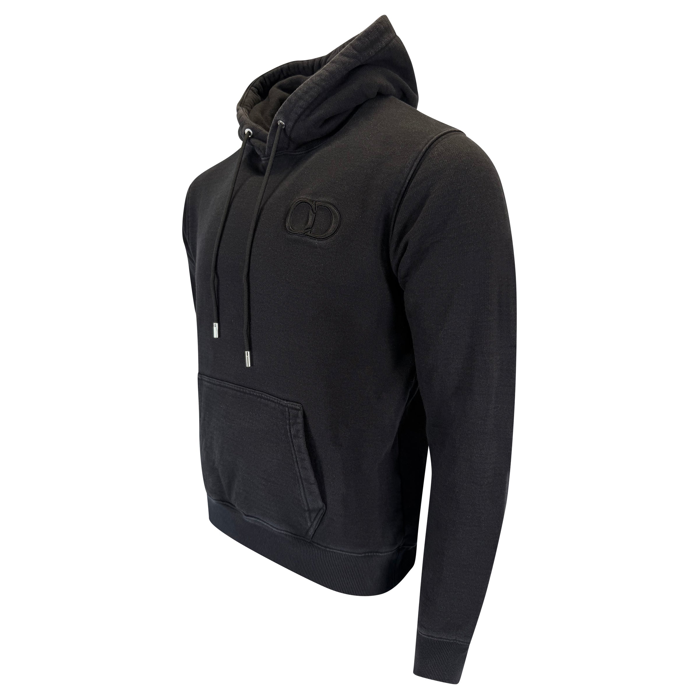 DIOR ICON HOODIE BLACK - LARGE (Fits Medium) | PRE OWNED - Affluent ArchivesUsed HIGH END DESIGNER CLOTHING