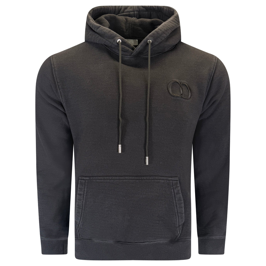 DIOR ICON HOODIE BLACK - LARGE (Fits Medium) | PRE OWNED - Affluent ArchivesUsed HIGH END DESIGNER CLOTHING