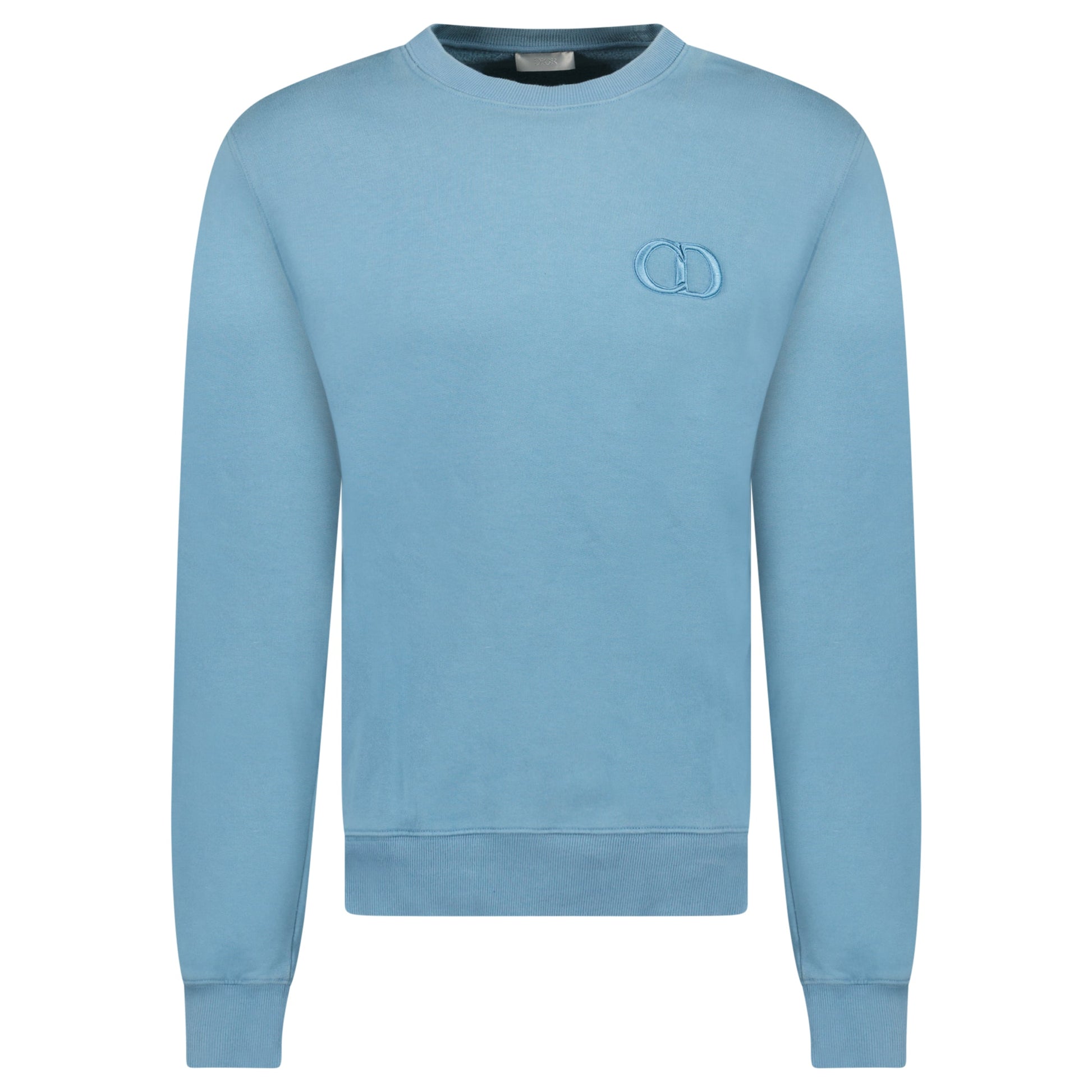 DIOR ICON LIGHT BLUE SWEATSHIRT - XL (Fits Large) - Affluent ArchivesUsed HIGH END DESIGNER CLOTHING
