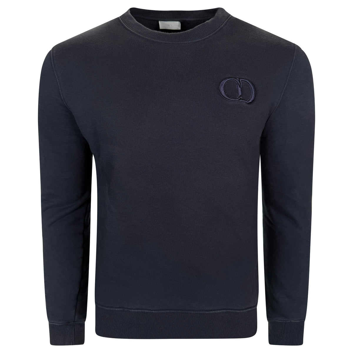 DIOR ICON SWEATSHIRT NAVY - MEDIUM | PRE OWNED - Affluent ArchivesUsed HIGH END DESIGNER CLOTHING