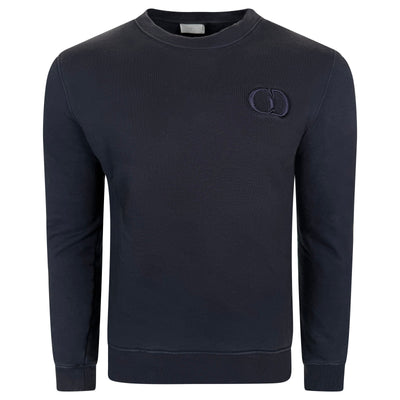 DIOR ICON SWEATSHIRT NAVY - MEDIUM | PRE OWNED - Affluent ArchivesUsed HIGH END DESIGNER CLOTHING