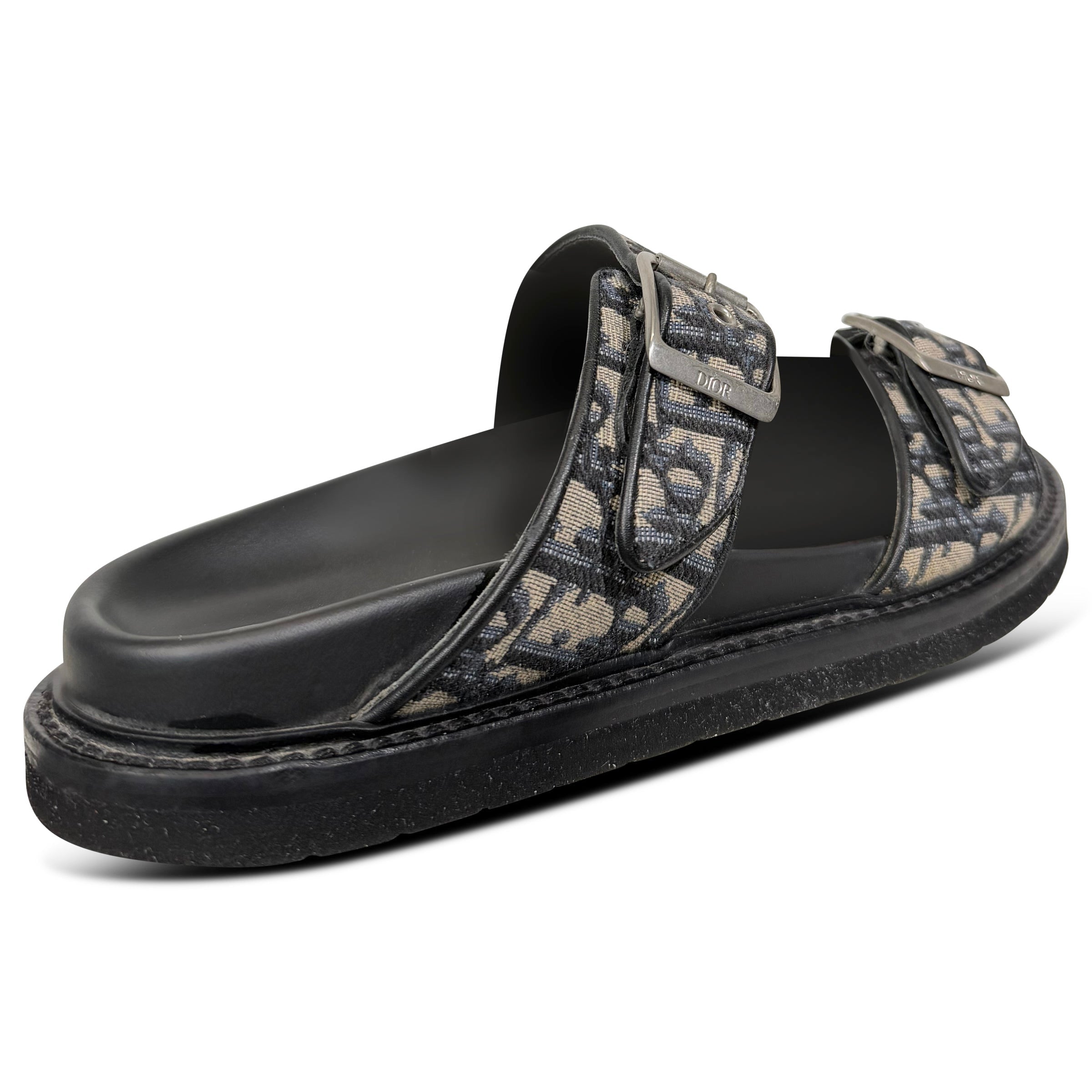 DIOR OBLIQUE AQUA SANDAL - UK 8 (42) | PRE OWNED - Affluent ArchivesUsed HIGH END DESIGNER CLOTHING