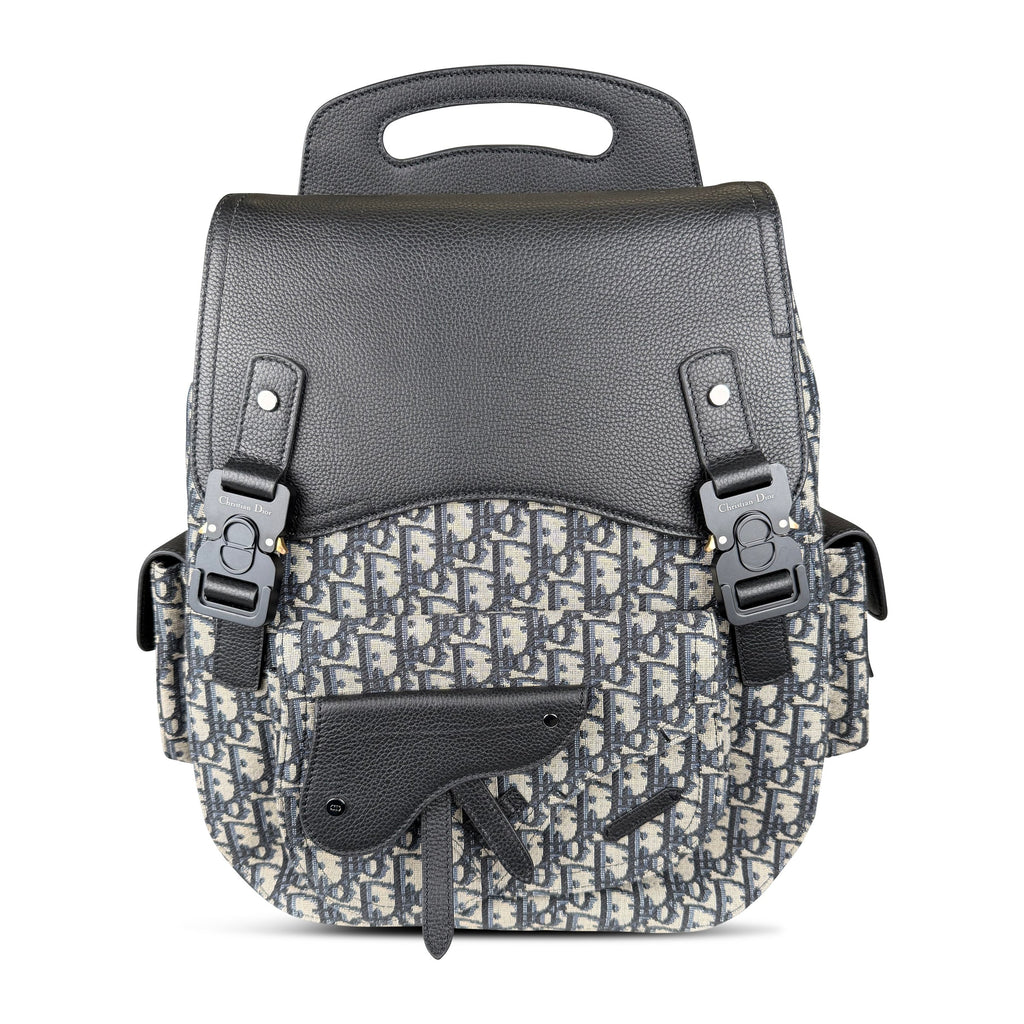 DIOR OBLIQUE OBLIQUE SADDLE RUCKSACK - Affluent ArchivesUsed HIGH END DESIGNER CLOTHING