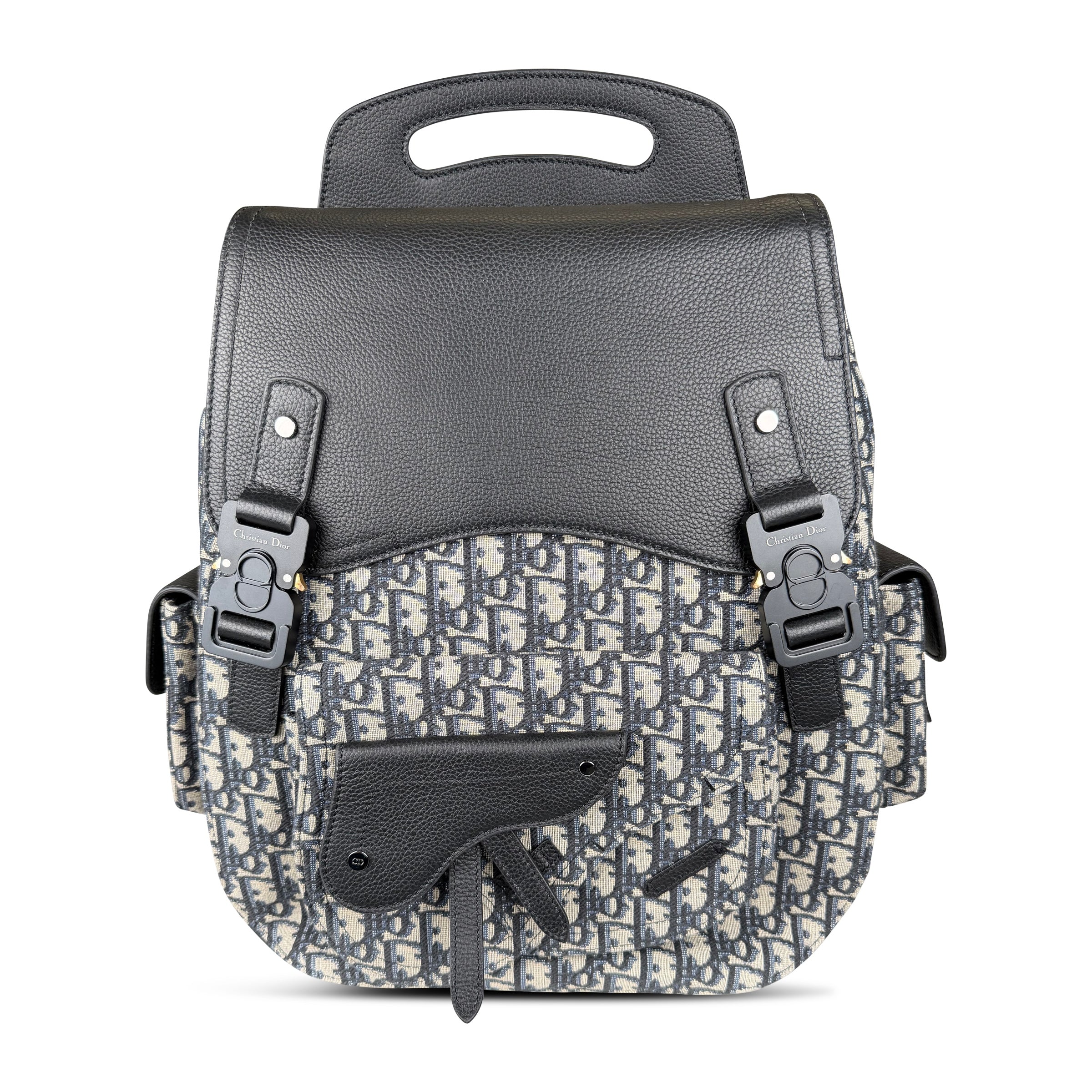 DIOR OBLIQUE OBLIQUE SADDLE RUCKSACK - Affluent ArchivesUsed HIGH END DESIGNER CLOTHING
