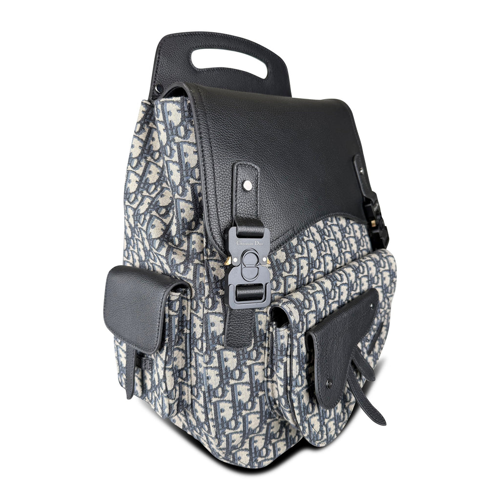 DIOR OBLIQUE OBLIQUE SADDLE RUCKSACK - Affluent ArchivesUsed HIGH END DESIGNER CLOTHING