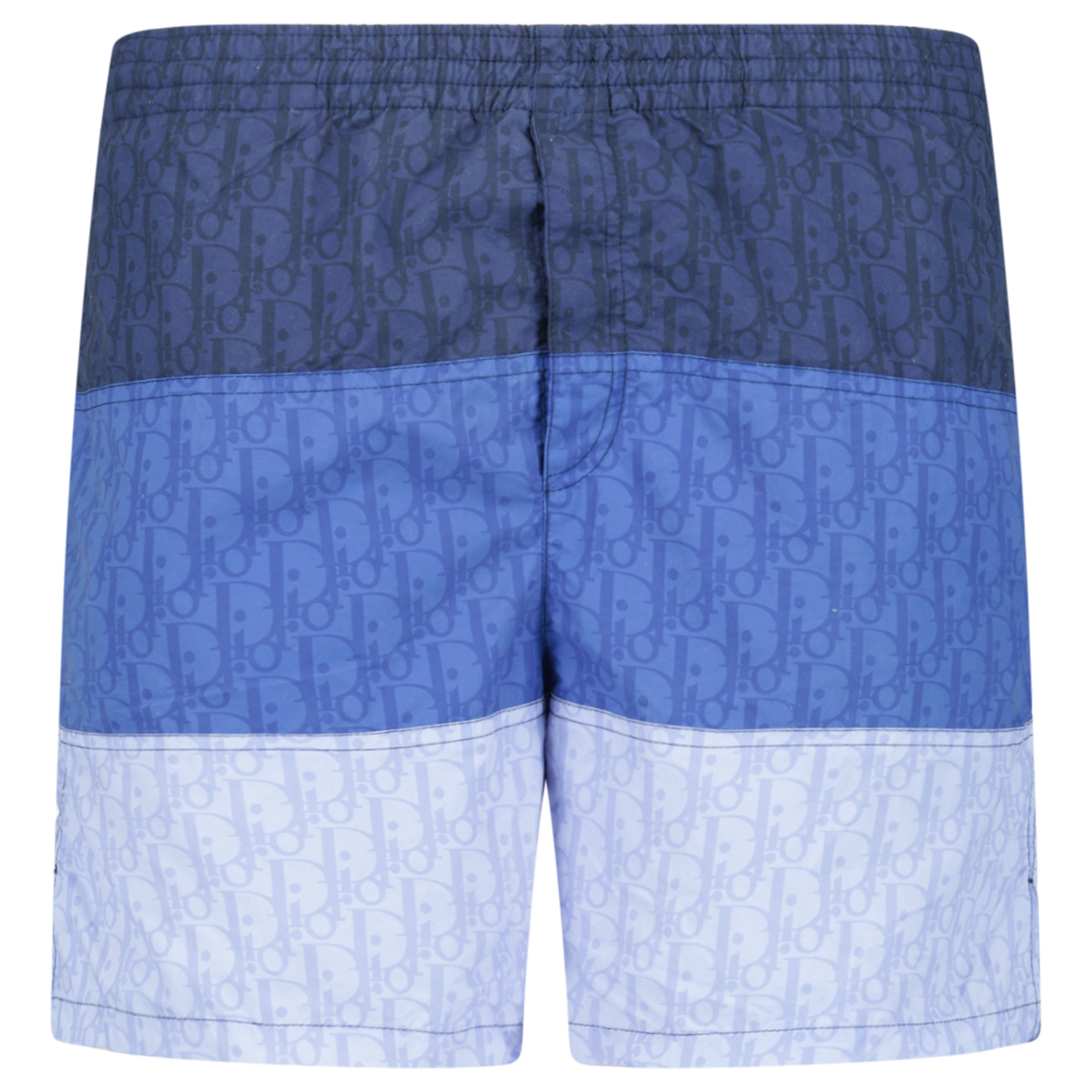 DIOR OBLIQUE SWIM SHORTS BLUE - SMALL (Fits M) | PRE OWNED - Affluent ArchivesUsed HIGH END DESIGNER CLOTHING